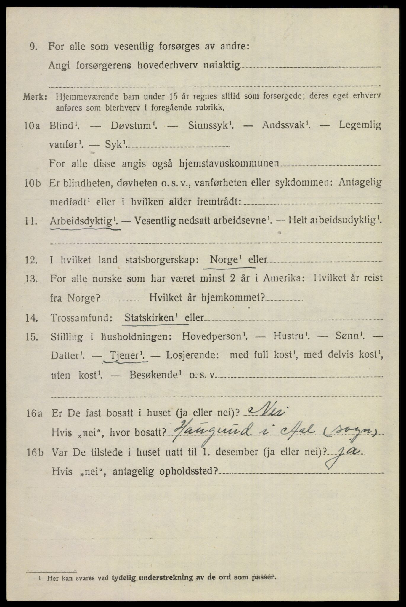 SAKO, 1920 census for Ål, 1920, p. 2229