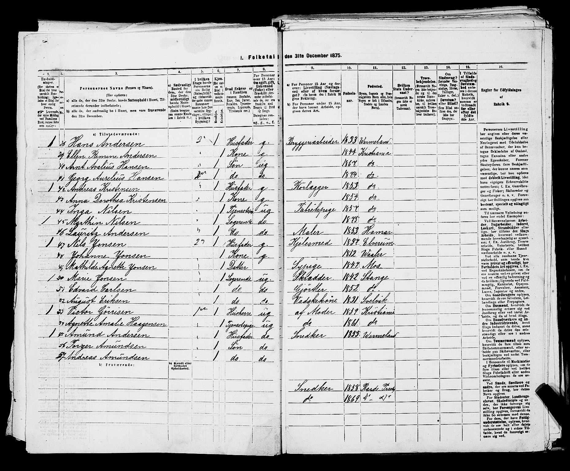 RA, 1875 census for 0301 Kristiania, 1875, p. 1793