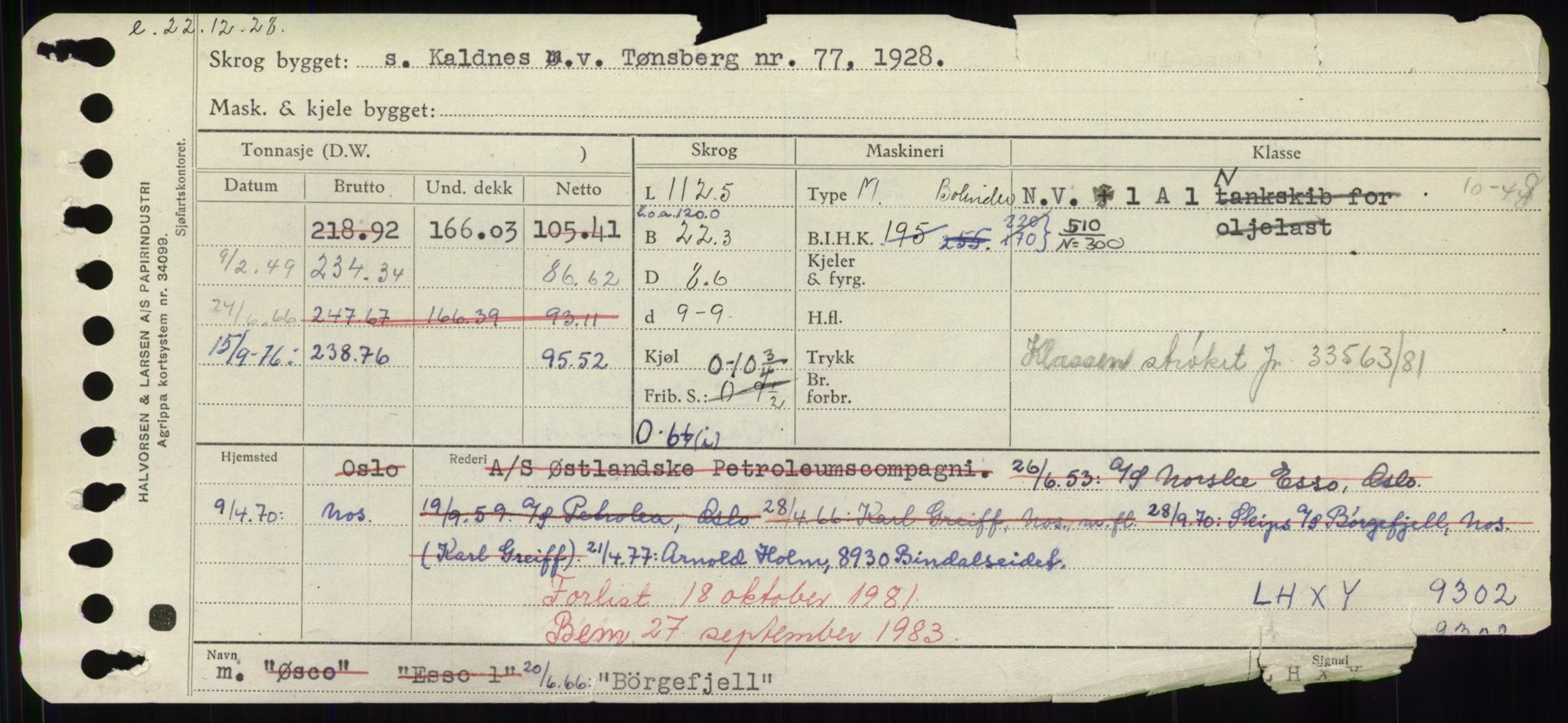 Sjøfartsdirektoratet med forløpere, Skipsmålingen, RA/S-1627/H/Hd/L0006: Fartøy, Byg-Båt, p. 823