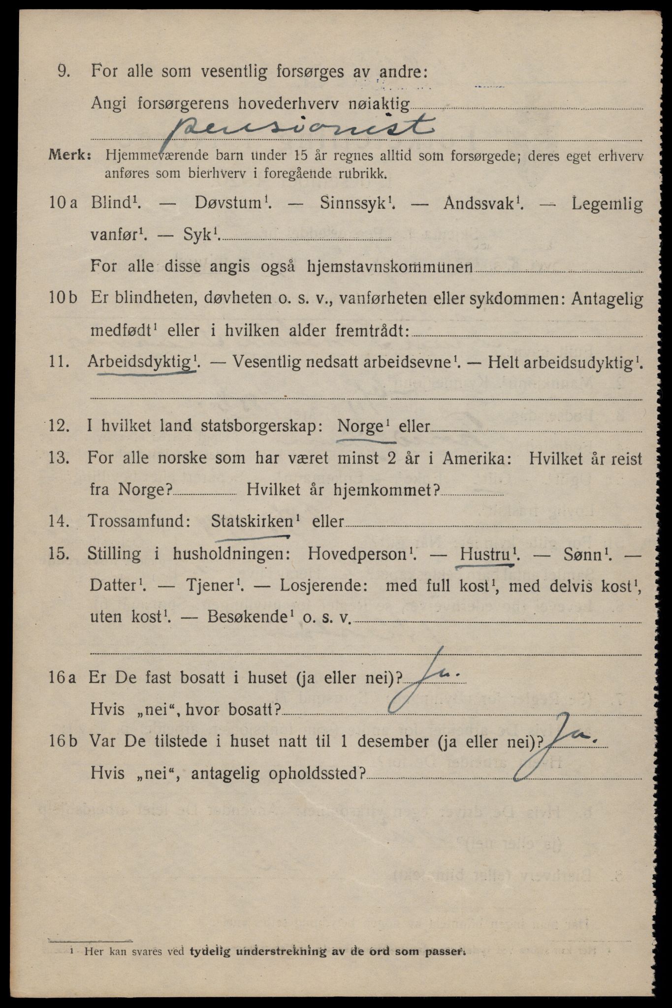 SAT, 1920 census for Trondheim, 1920, p. 113705