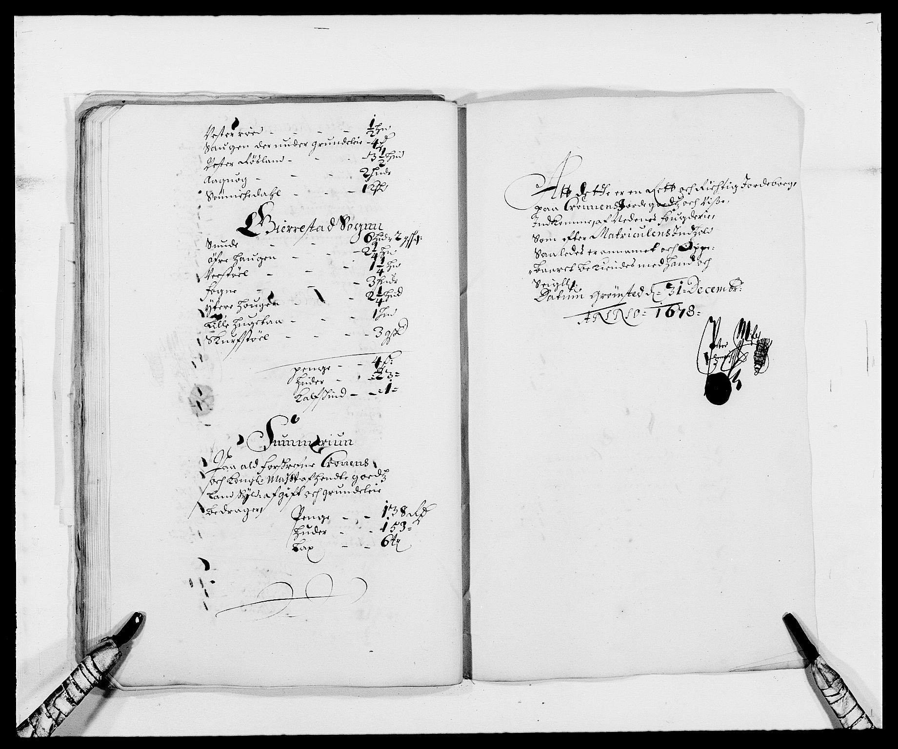 Rentekammeret inntil 1814, Reviderte regnskaper, Fogderegnskap, AV/RA-EA-4092/R39/L2302: Fogderegnskap Nedenes, 1677-1678, p. 231