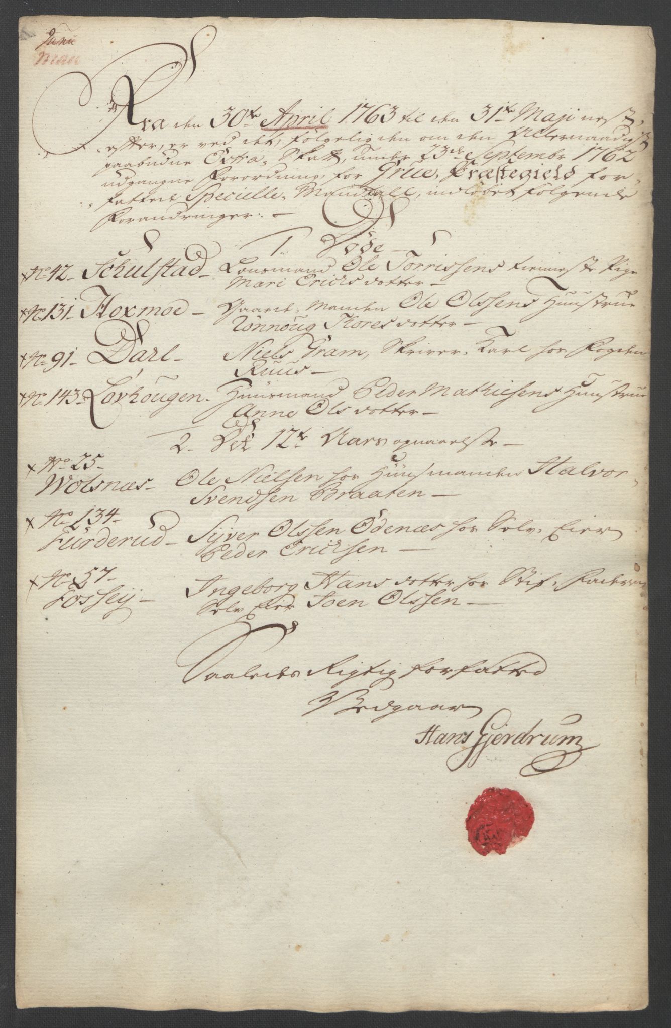 Rentekammeret inntil 1814, Reviderte regnskaper, Fogderegnskap, AV/RA-EA-4092/R14/L0959: Ekstraskatten Solør og Odal, 1763-1770, p. 91