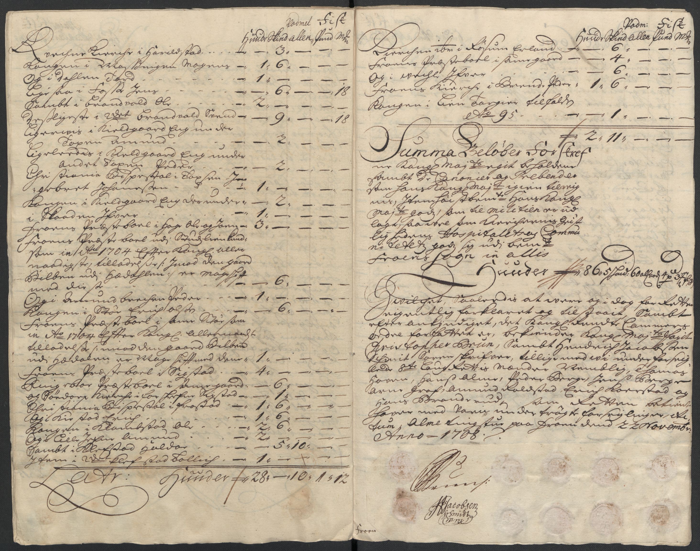 Rentekammeret inntil 1814, Reviderte regnskaper, Fogderegnskap, AV/RA-EA-4092/R17/L1179: Fogderegnskap Gudbrandsdal, 1708-1710, p. 99