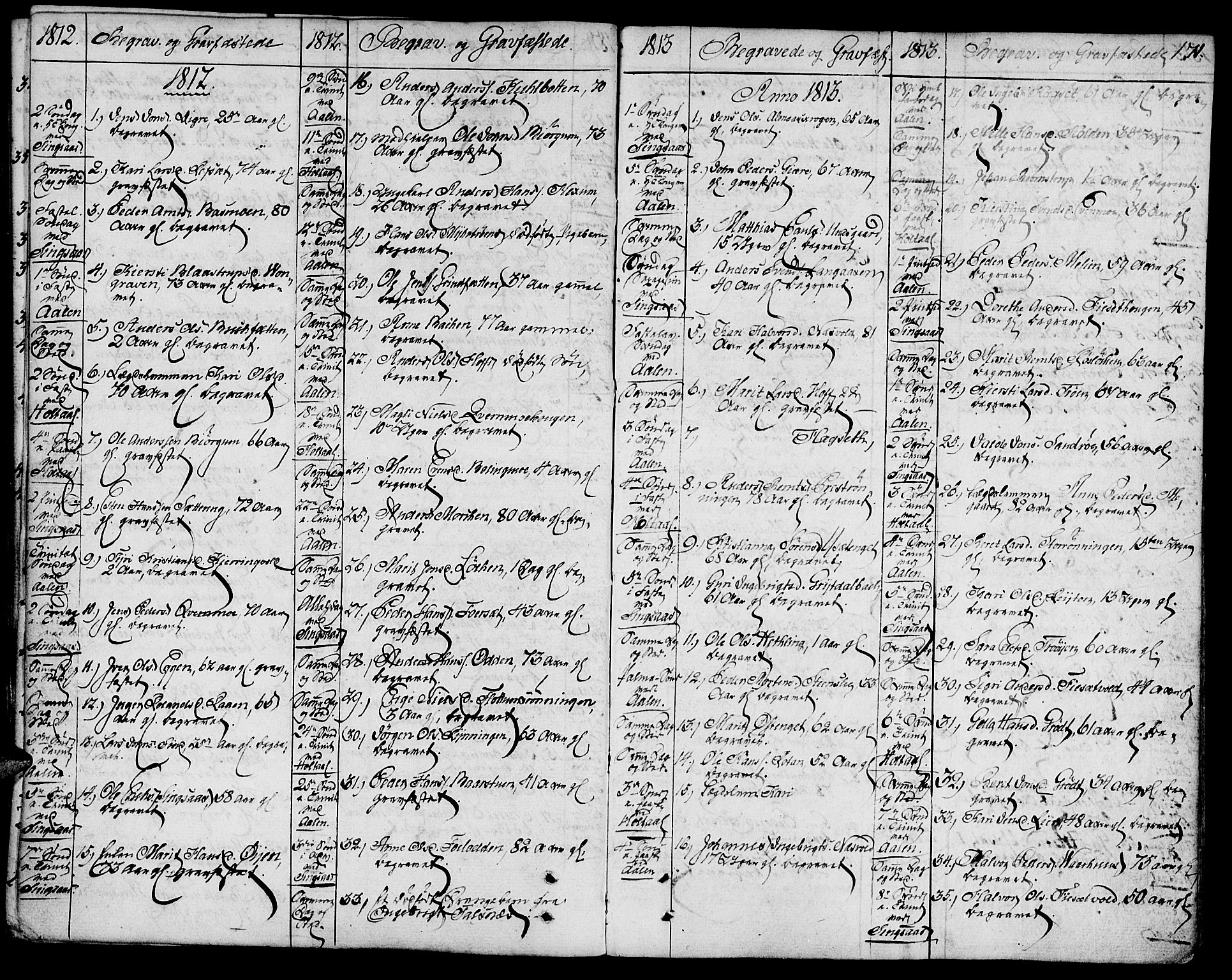 Ministerialprotokoller, klokkerbøker og fødselsregistre - Sør-Trøndelag, SAT/A-1456/685/L0953: Parish register (official) no. 685A02, 1805-1816, p. 171