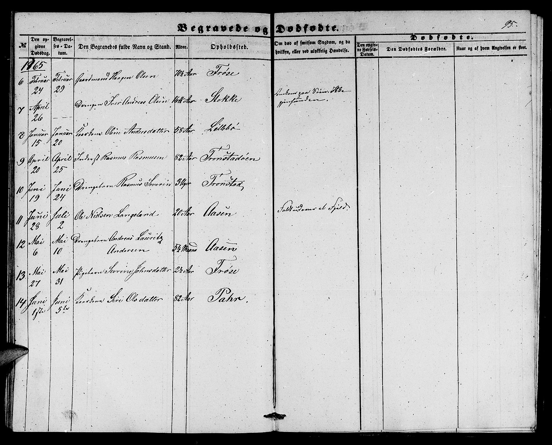 Ministerialprotokoller, klokkerbøker og fødselsregistre - Møre og Romsdal, AV/SAT-A-1454/517/L0228: Parish register (copy) no. 517C01, 1854-1865, p. 95