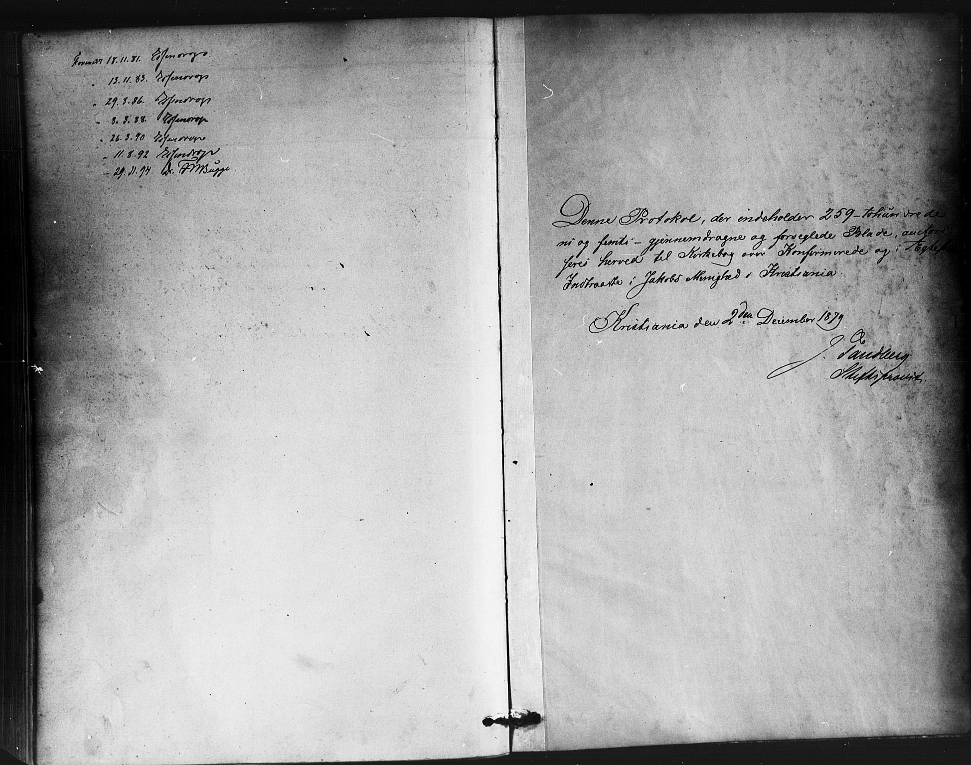 Jakob prestekontor Kirkebøker, SAO/A-10850/F/Fa/L0004: Parish register (official) no. 4, 1880-1894