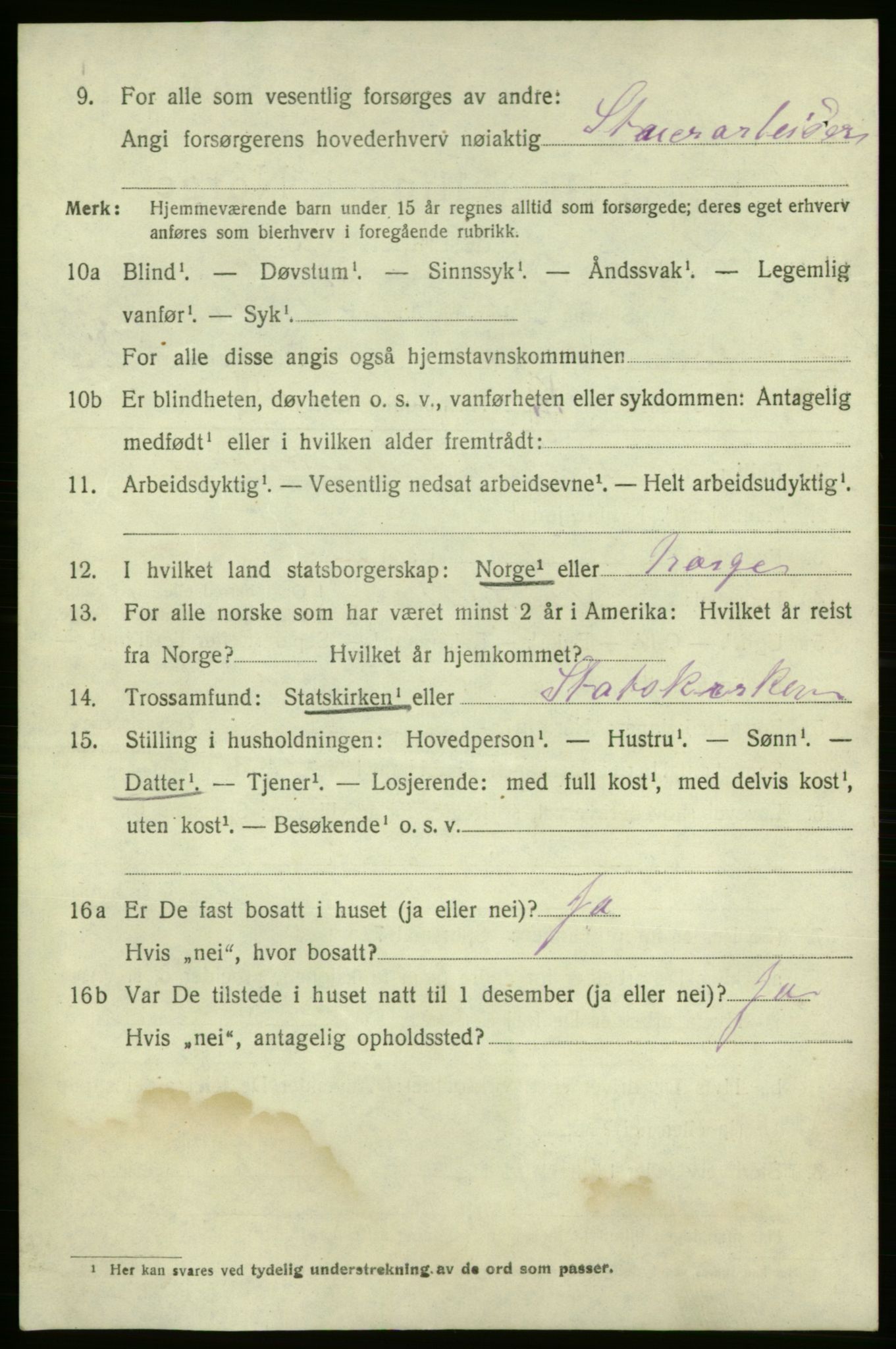 SAO, 1920 census for Fredrikshald, 1920, p. 26279