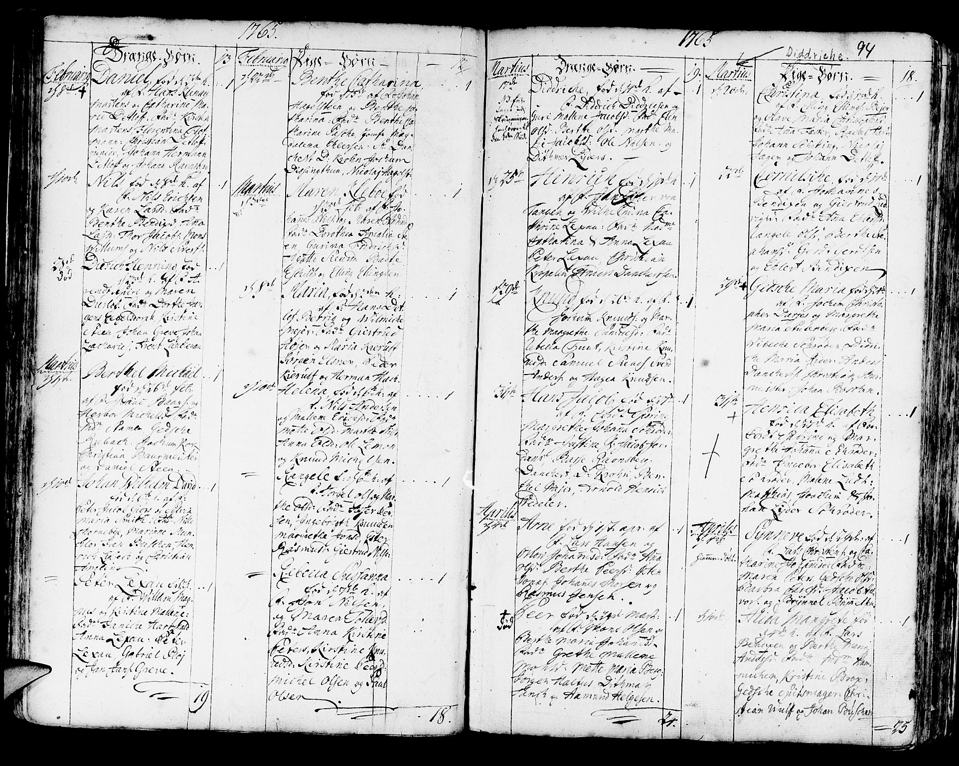 Korskirken sokneprestembete, SAB/A-76101/H/Haa/L0005: Parish register (official) no. A 5, 1751-1789, p. 94