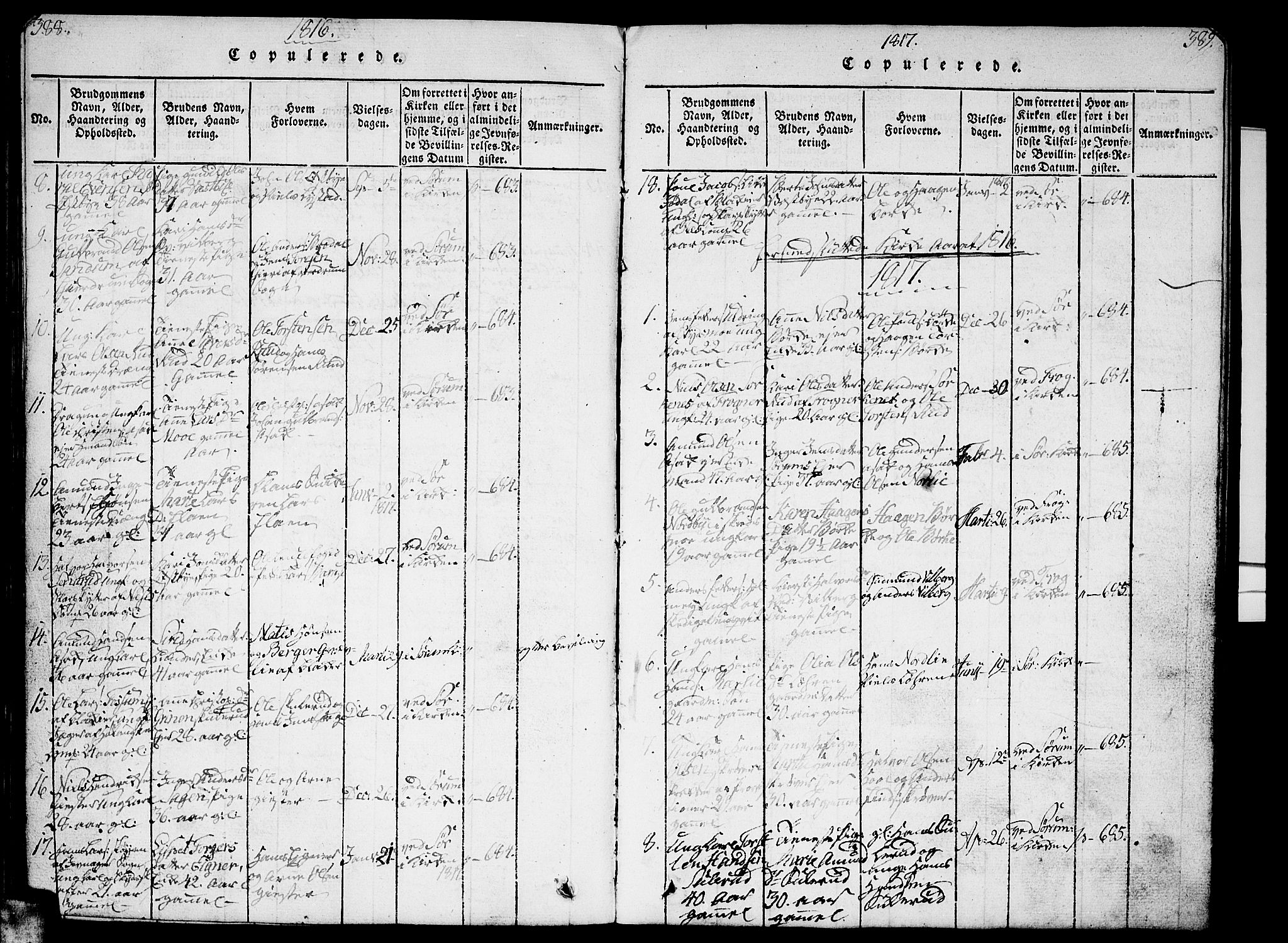 Sørum prestekontor Kirkebøker, SAO/A-10303/G/Ga/L0001: Parish register (copy) no. I 1, 1814-1829, p. 388-389