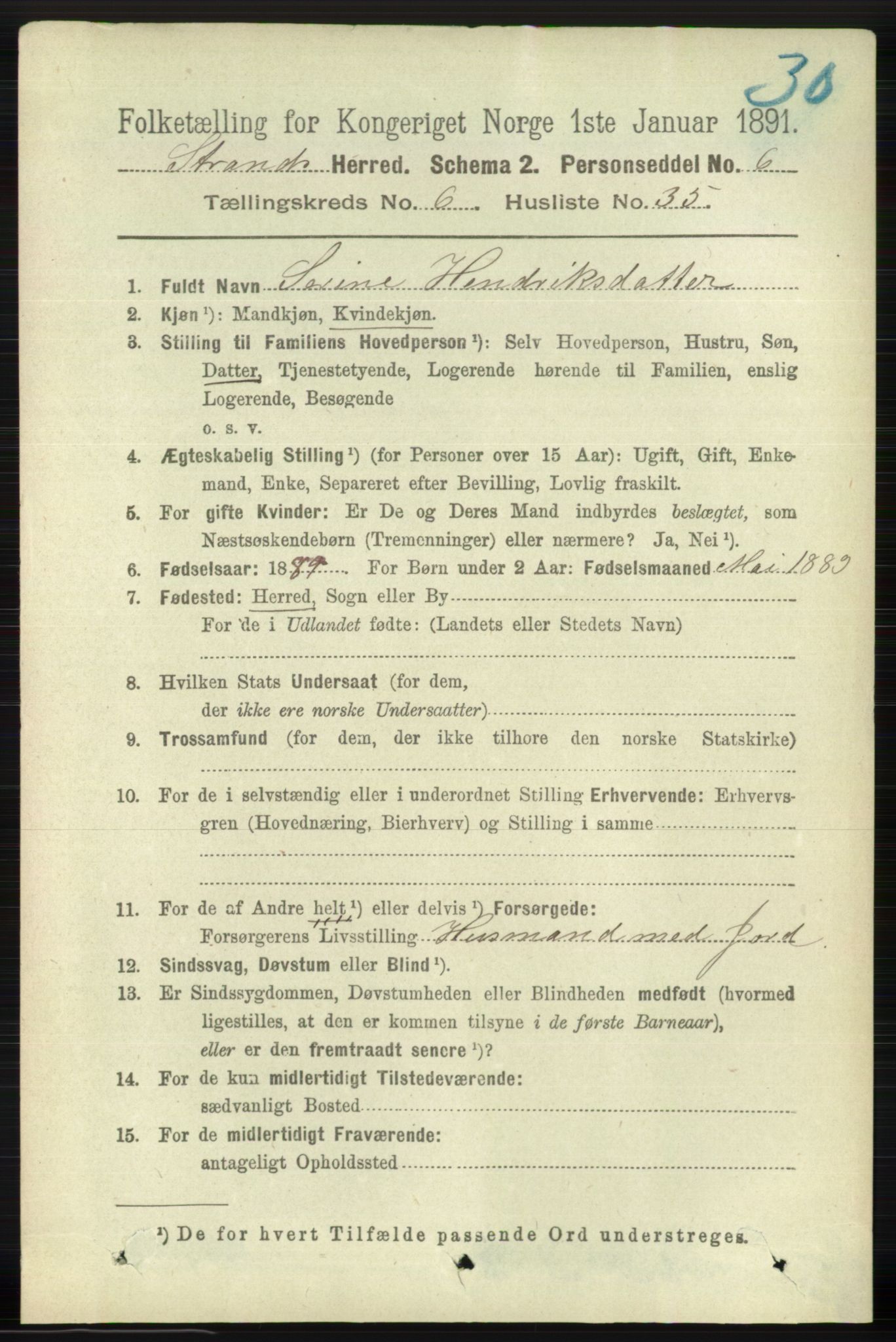 RA, 1891 census for 1130 Strand, 1891, p. 1859