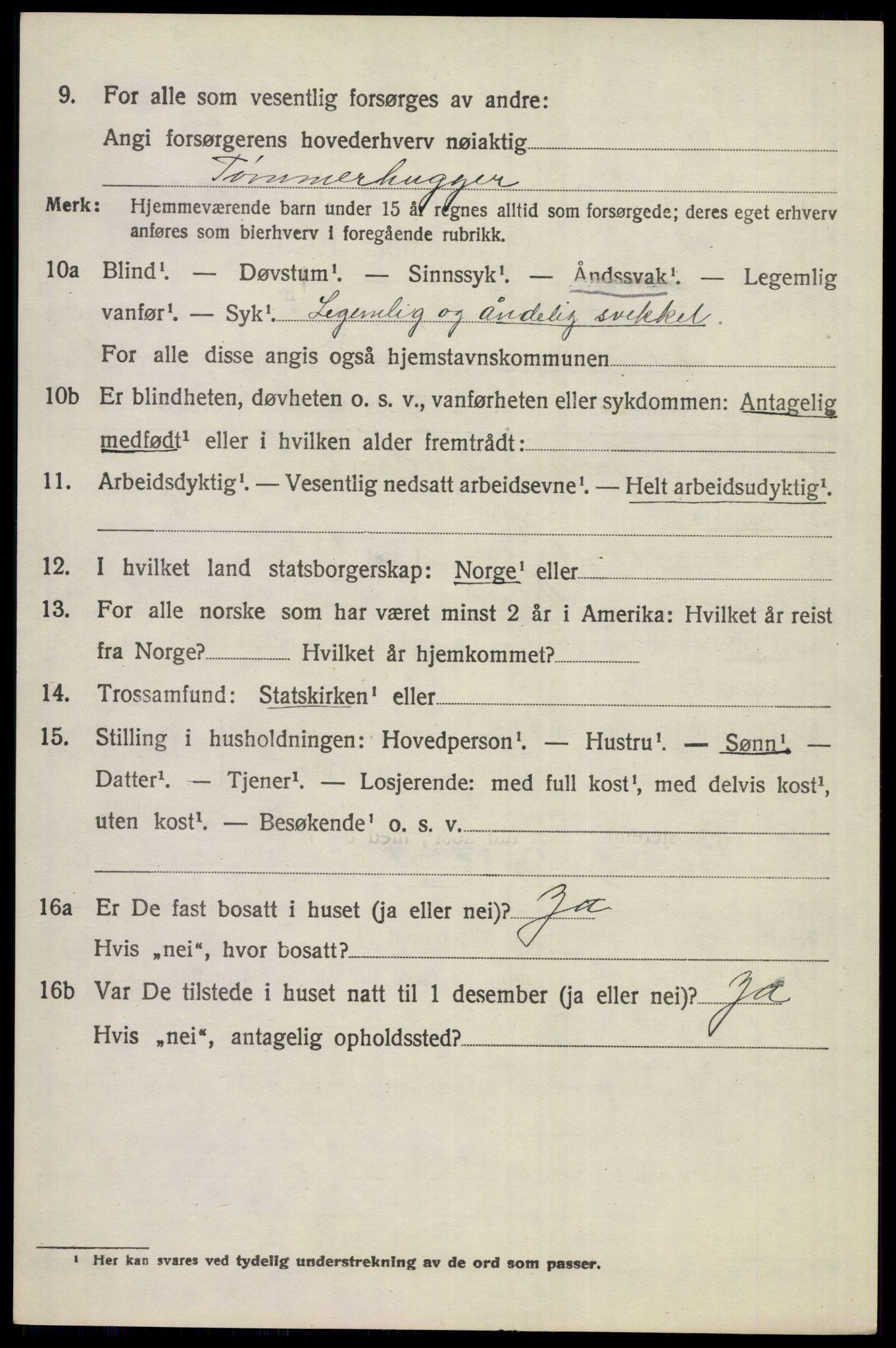 SAKO, 1920 census for Ådal, 1920, p. 1615