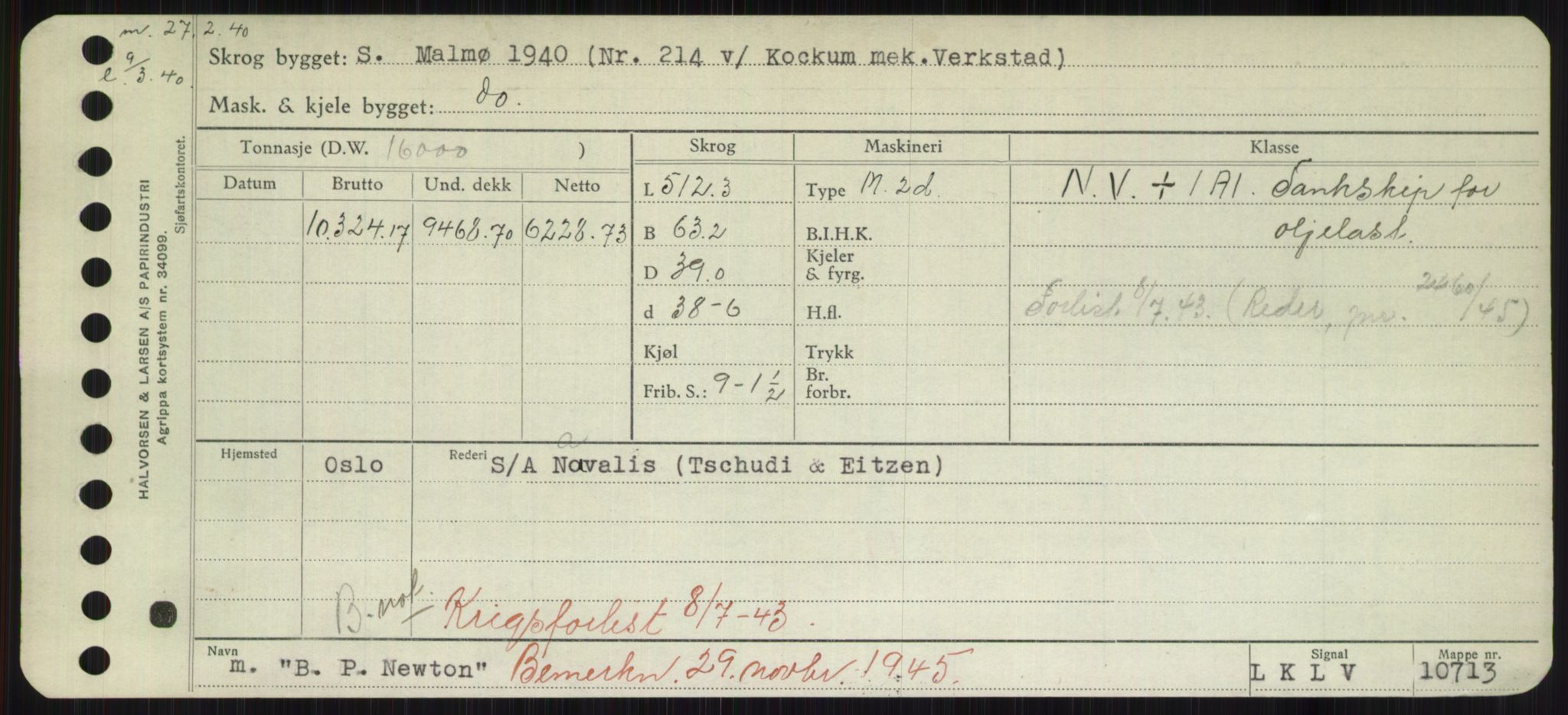 Sjøfartsdirektoratet med forløpere, Skipsmålingen, RA/S-1627/H/Hd/L0003: Fartøy, B-Bev, p. 37