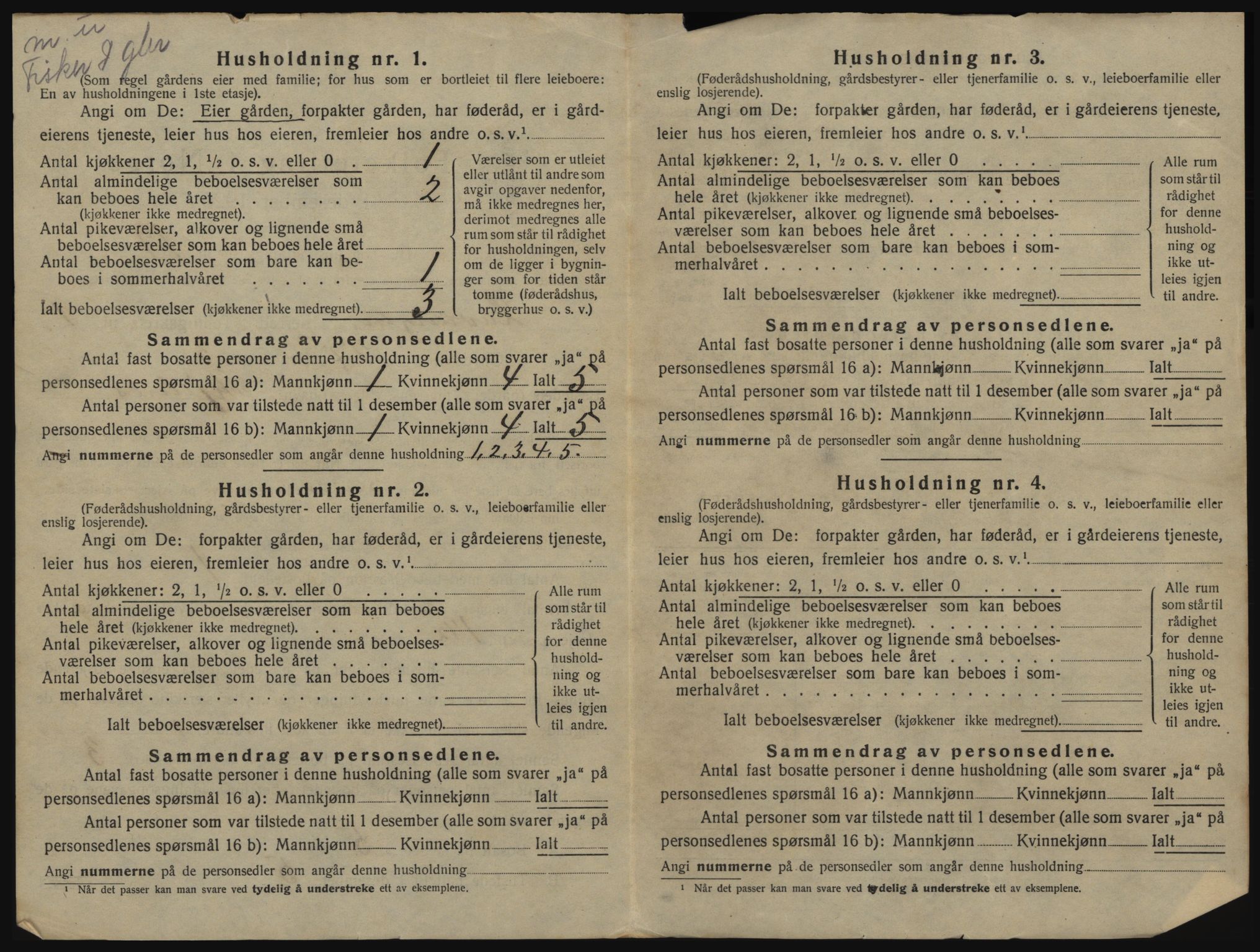 SATØ, 1920 census for Lavangen, 1920, p. 516