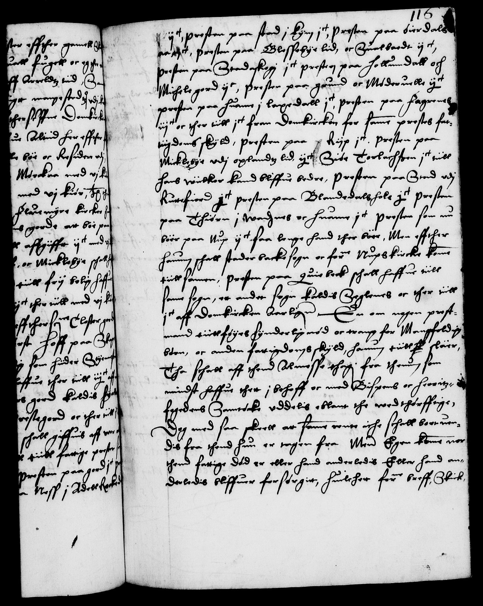 Danske Kanselli 1572-1799, RA/EA-3023/F/Fc/Fca/Fcaa/L0001: Norske registre (mikrofilm), 1572-1588, p. 116a