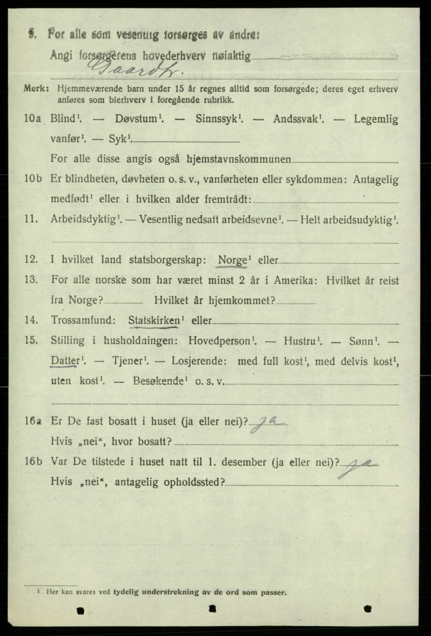 SAB, 1920 census for Kvinnherad, 1920, p. 4495