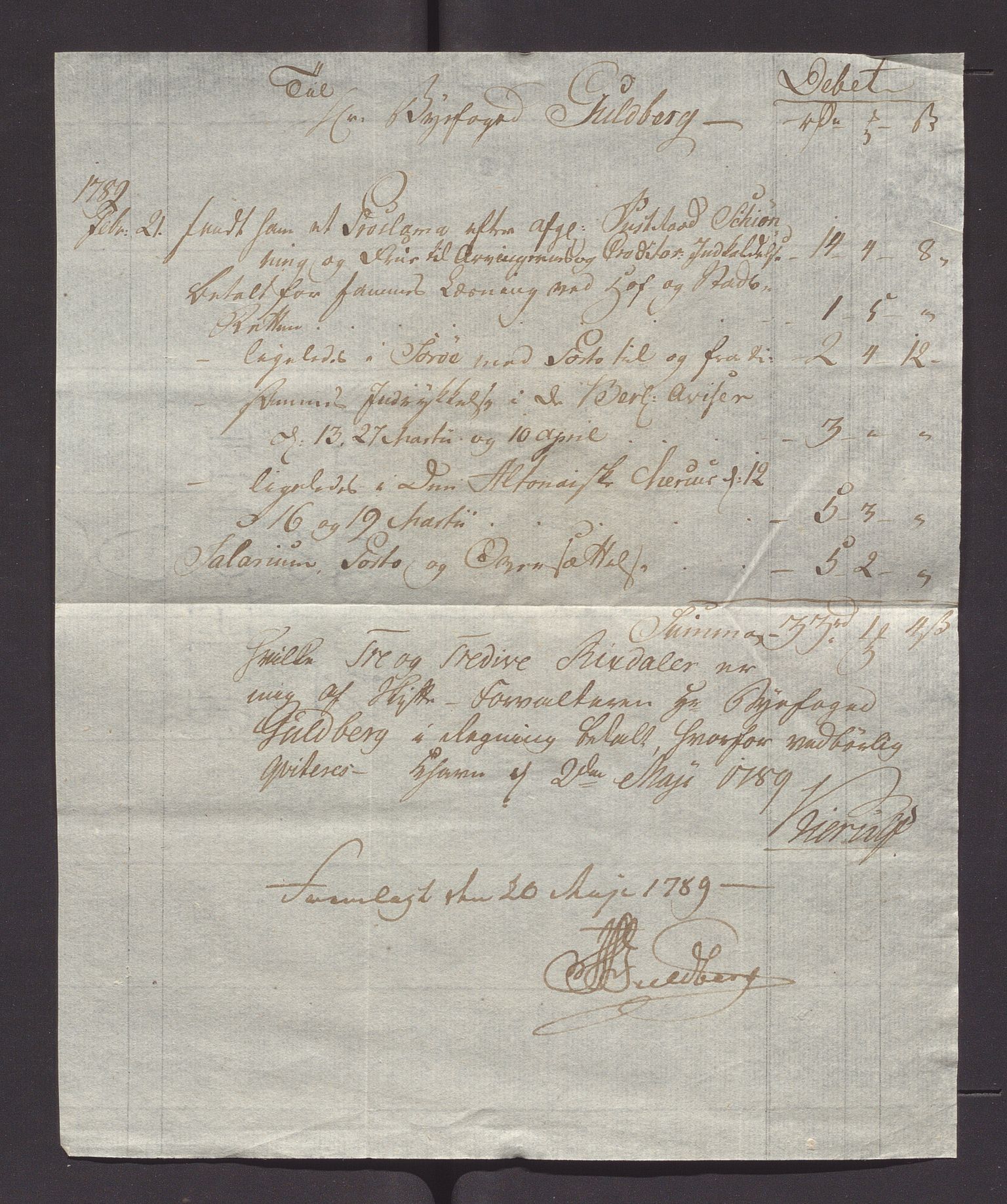 Stavanger byfogd, AV/SAST-A-101408/001/5/50/503C/L0015: Skifter, 1788-1789, p. 18