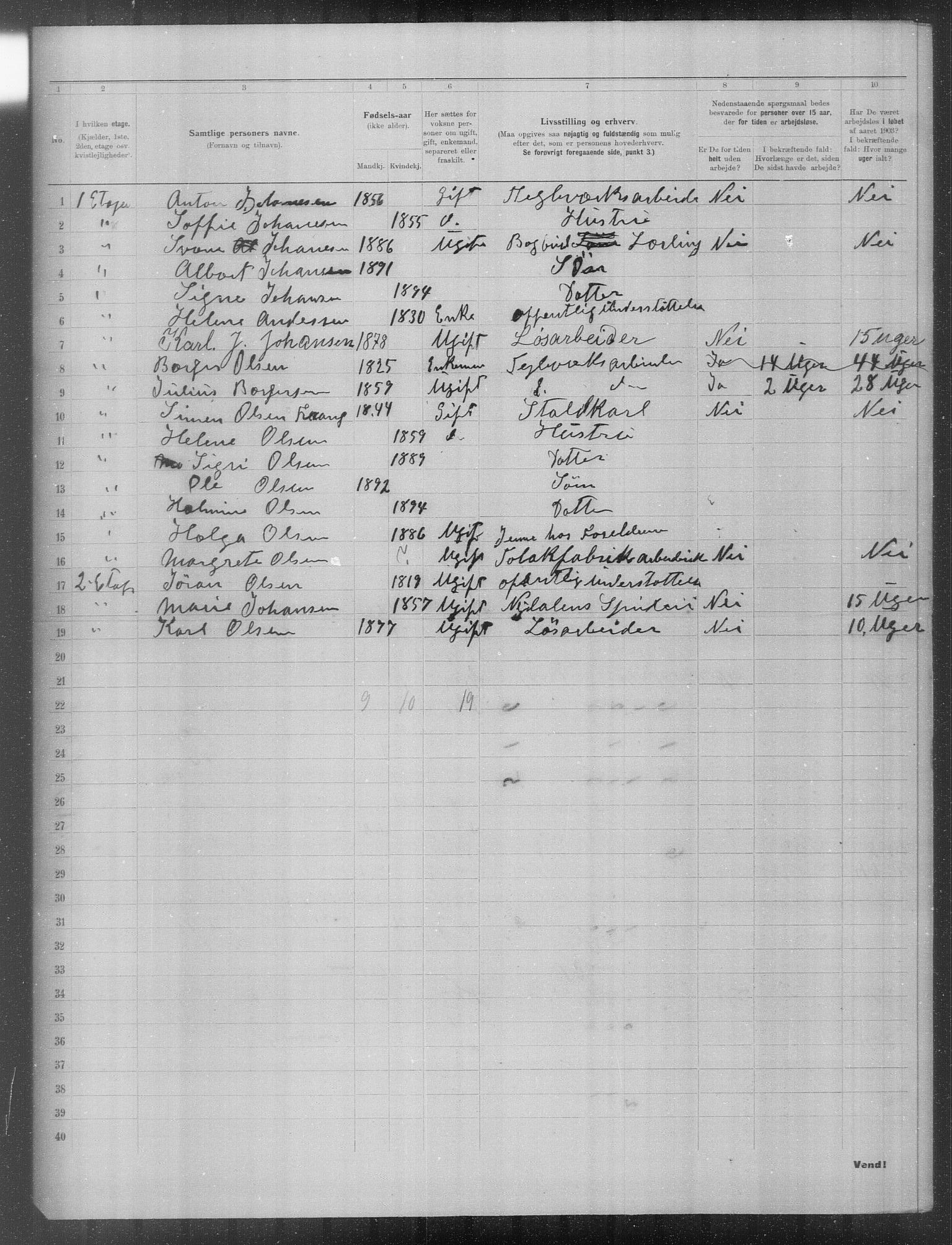 OBA, Municipal Census 1903 for Kristiania, 1903, p. 23546