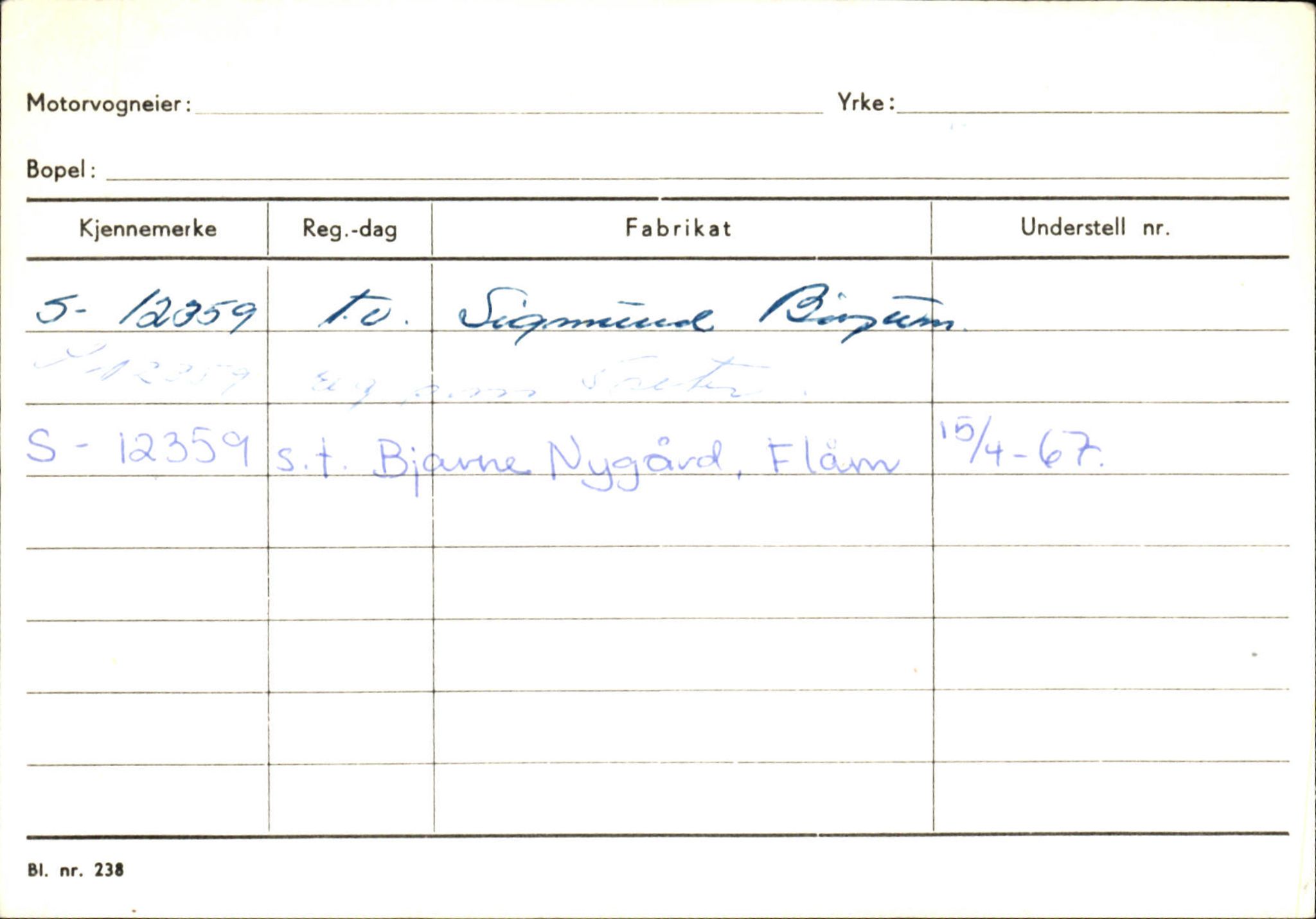 Statens vegvesen, Sogn og Fjordane vegkontor, AV/SAB-A-5301/4/F/L0124: Eigarregister Sogndal A-U, 1945-1975, p. 1040