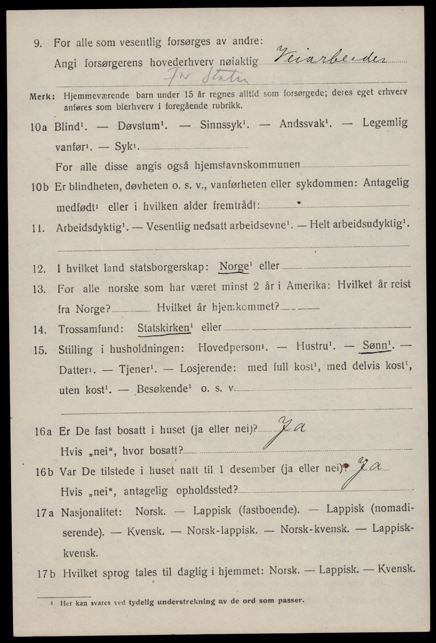 SAT, 1920 census for Hol, 1920, p. 2376