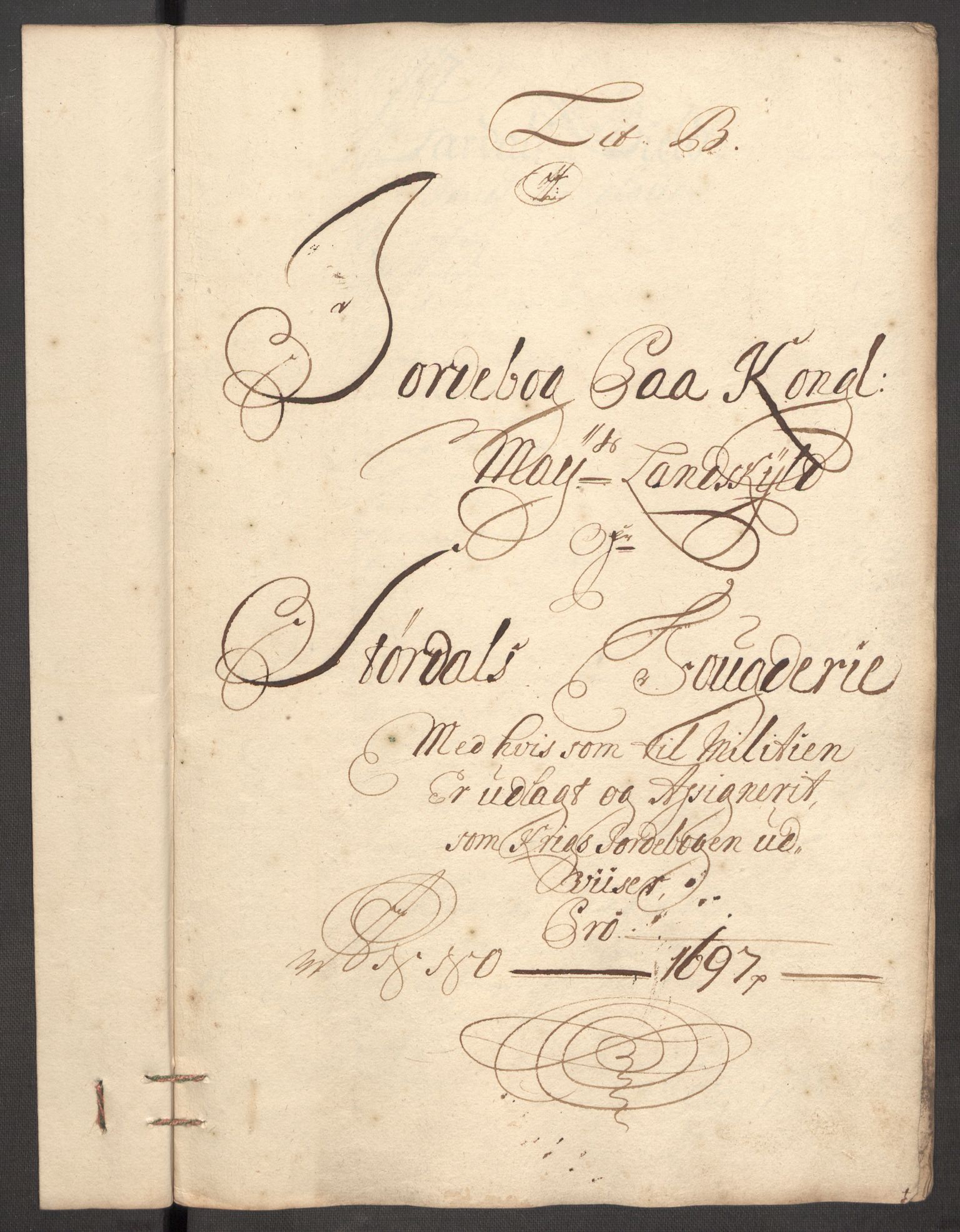 Rentekammeret inntil 1814, Reviderte regnskaper, Fogderegnskap, AV/RA-EA-4092/R62/L4189: Fogderegnskap Stjørdal og Verdal, 1697, p. 51