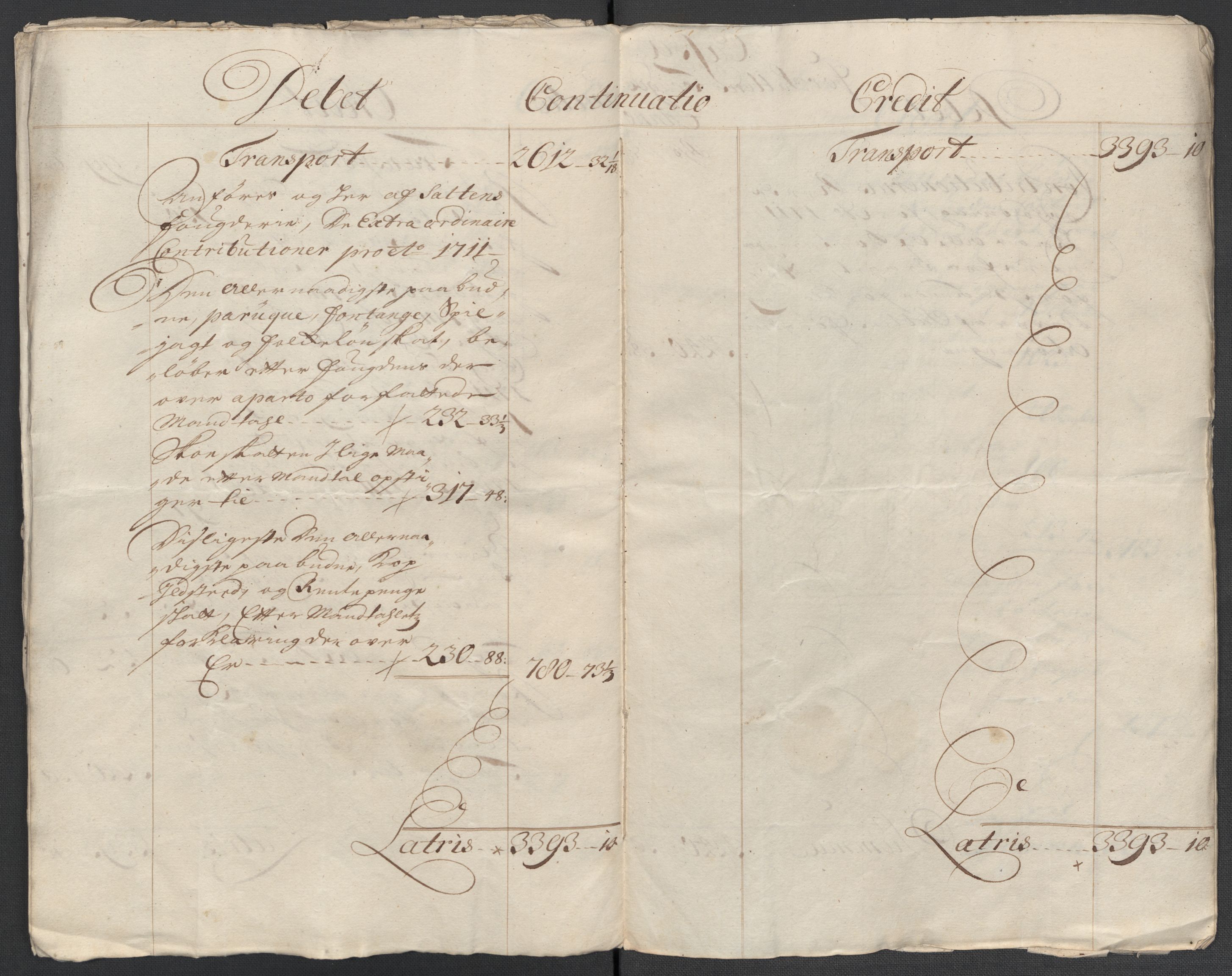 Rentekammeret inntil 1814, Reviderte regnskaper, Fogderegnskap, RA/EA-4092/R66/L4582: Fogderegnskap Salten, 1711-1712, p. 18