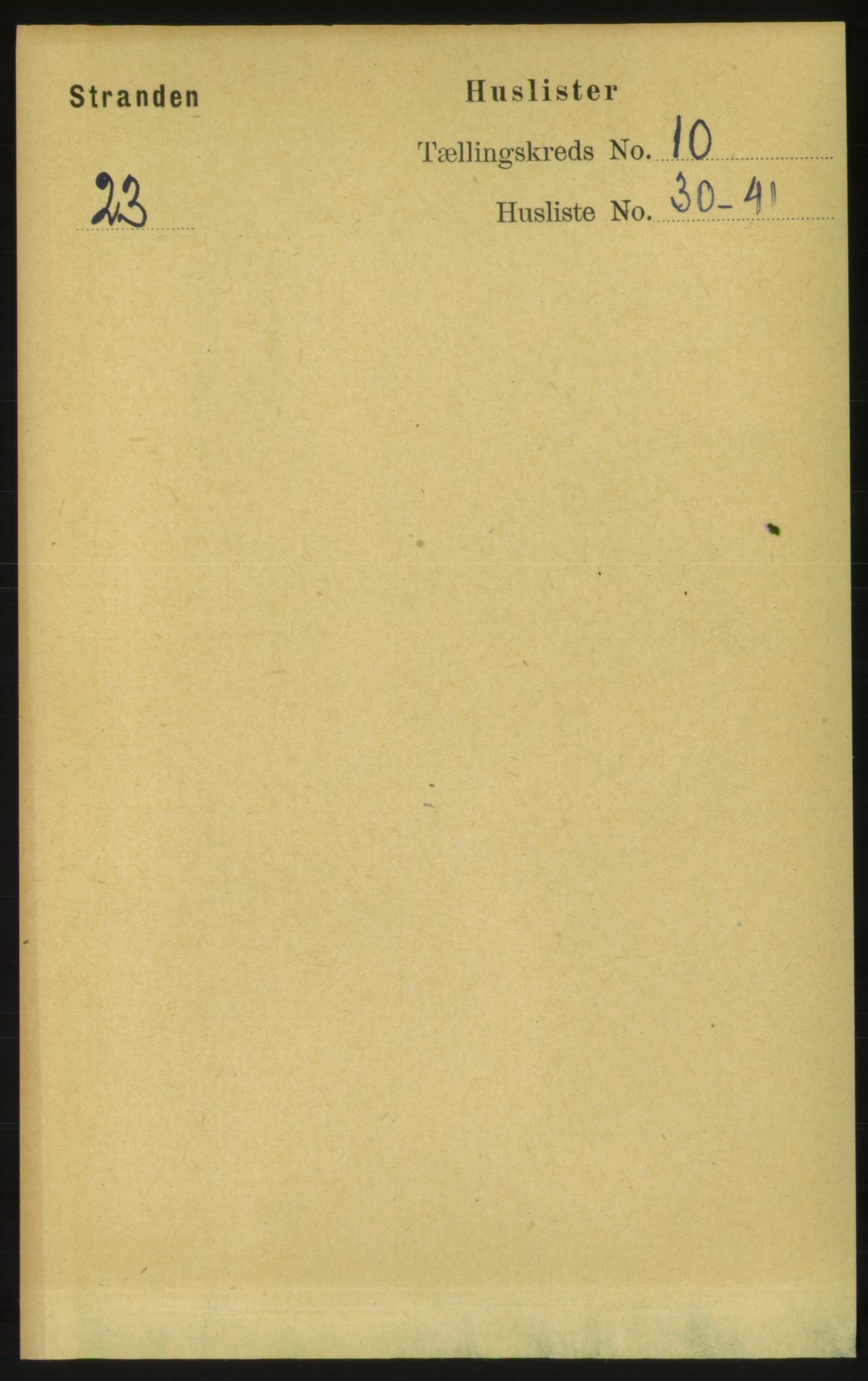 RA, 1891 census for 1525 Stranda, 1891, p. 2372
