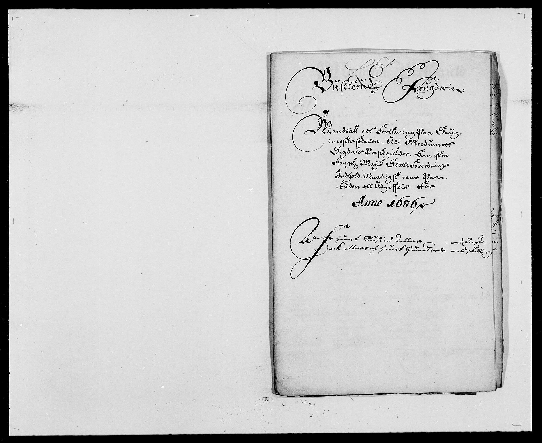 Rentekammeret inntil 1814, Reviderte regnskaper, Fogderegnskap, RA/EA-4092/R25/L1678: Fogderegnskap Buskerud, 1685-1686, p. 327