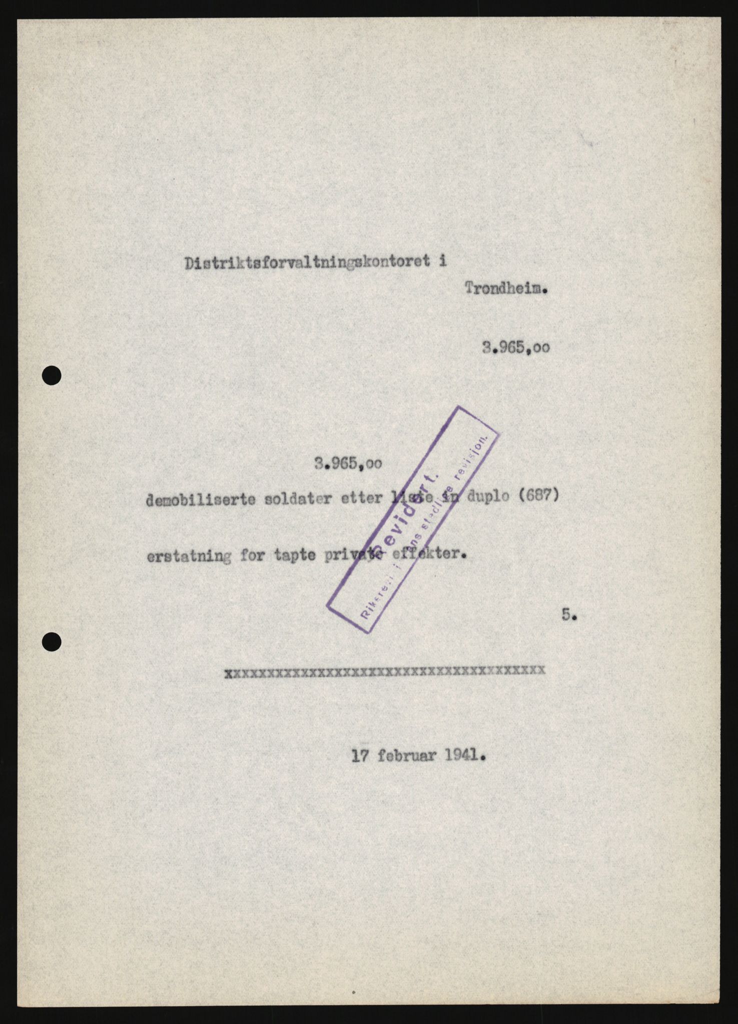 Justisdepartementet, Oppgjørsavdelingen, AV/RA-S-1056/G/Ga/L0005: Anvisningsliste nr. 385-388, 390-410, 662-725, 728-732, 736-740 og 1106-1140 over utbetalte effektsaker, 1940-1942, p. 921