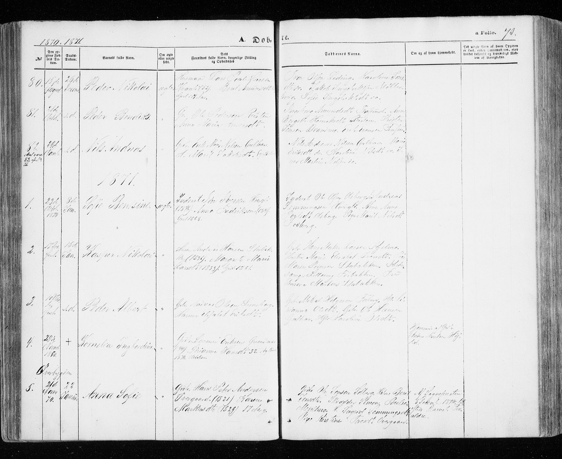 Målselv sokneprestembete, SATØ/S-1311/G/Ga/Gaa/L0004kirke: Parish register (official) no. 4, 1863-1872, p. 73
