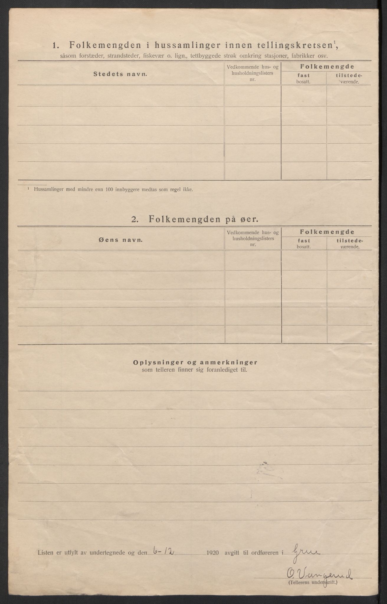 SAH, 1920 census for Grue, 1920, p. 18