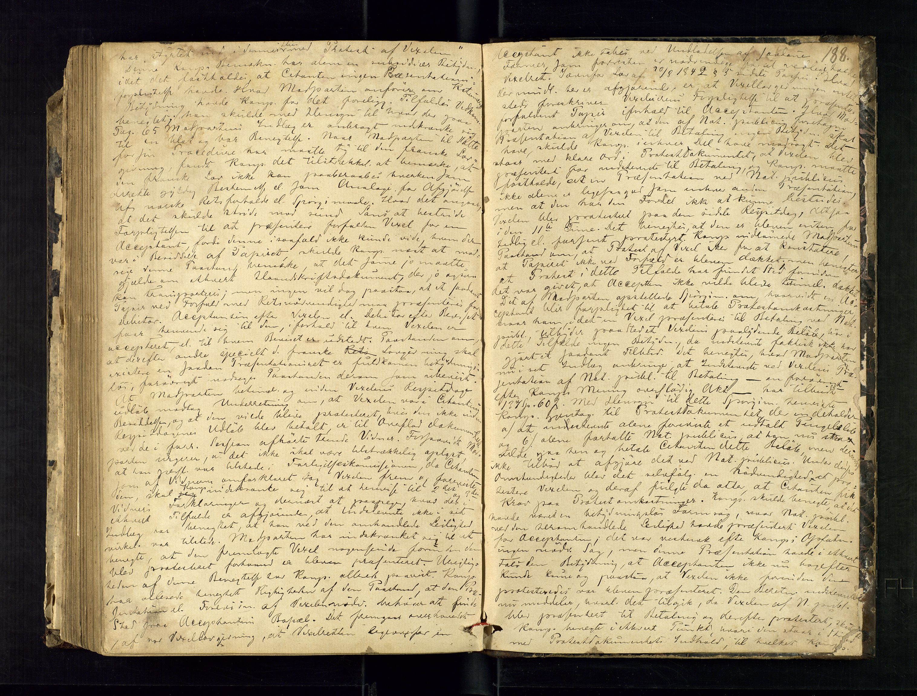 Risør byfogd, AV/SAK-1222-0005/F/Fb/L0005: Ekstrarettsprotokoll nr. 5, 1871-1876, p. 188