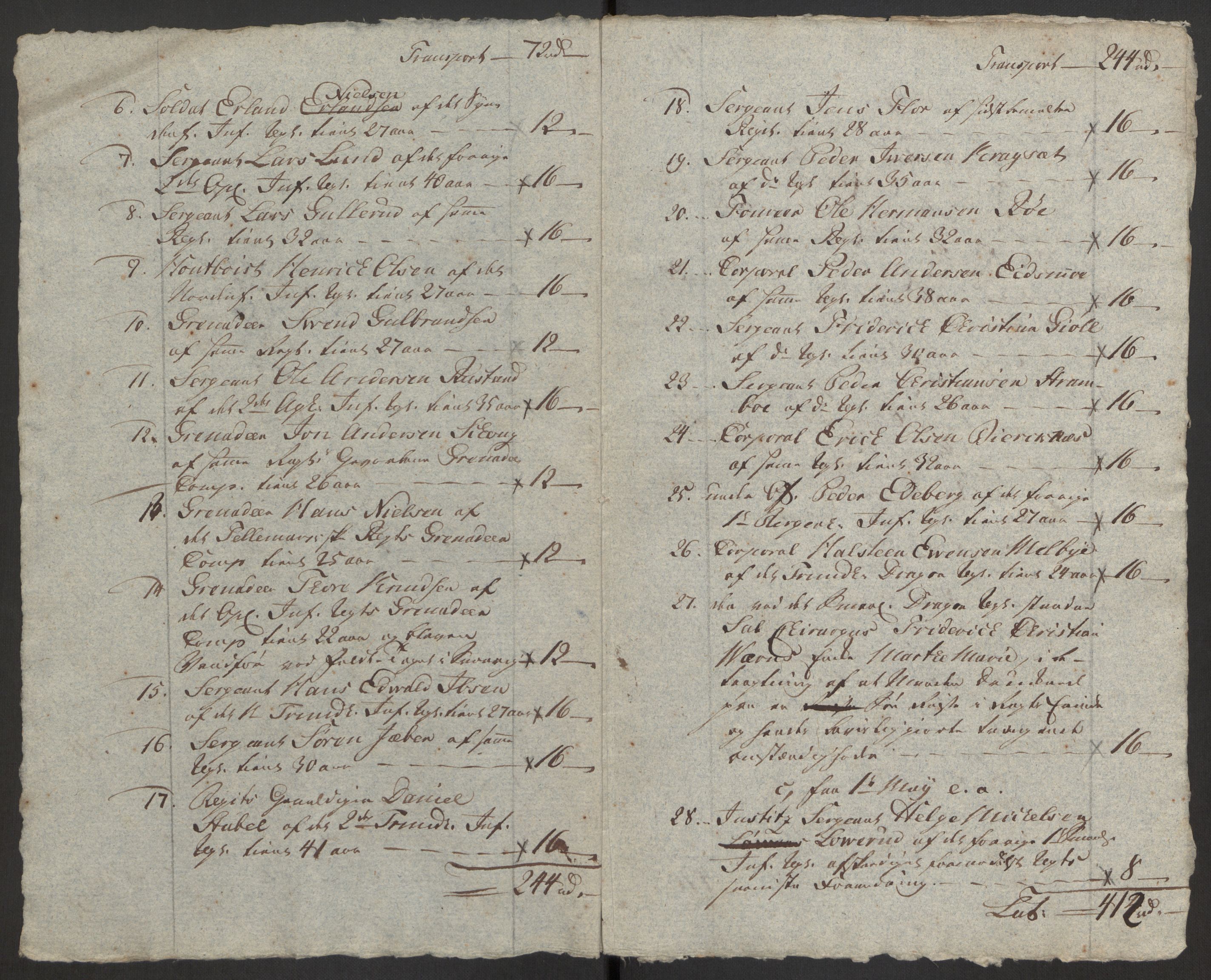Forsvaret, Den norske kvesthuskasse/krigshospitalkasse, AV/RA-RAFA-1887/F/Fa/L0008: Konsepter, 1790-1793, p. 700