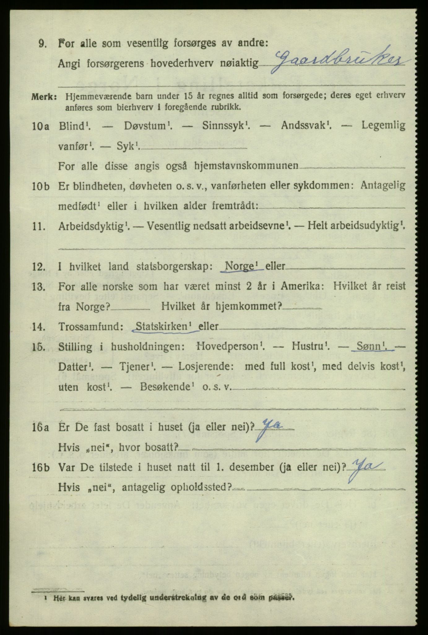 SAB, 1920 census for Nord-Vågsøy, 1920, p. 2241