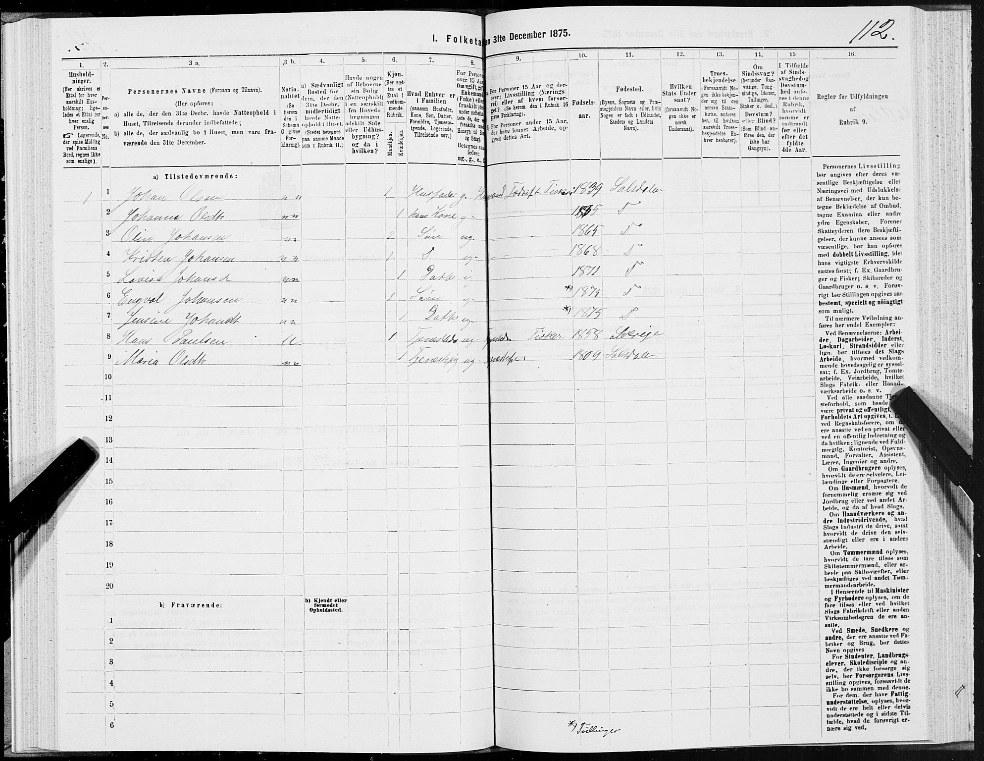 SAT, 1875 census for 1840P Saltdal, 1875, p. 2112