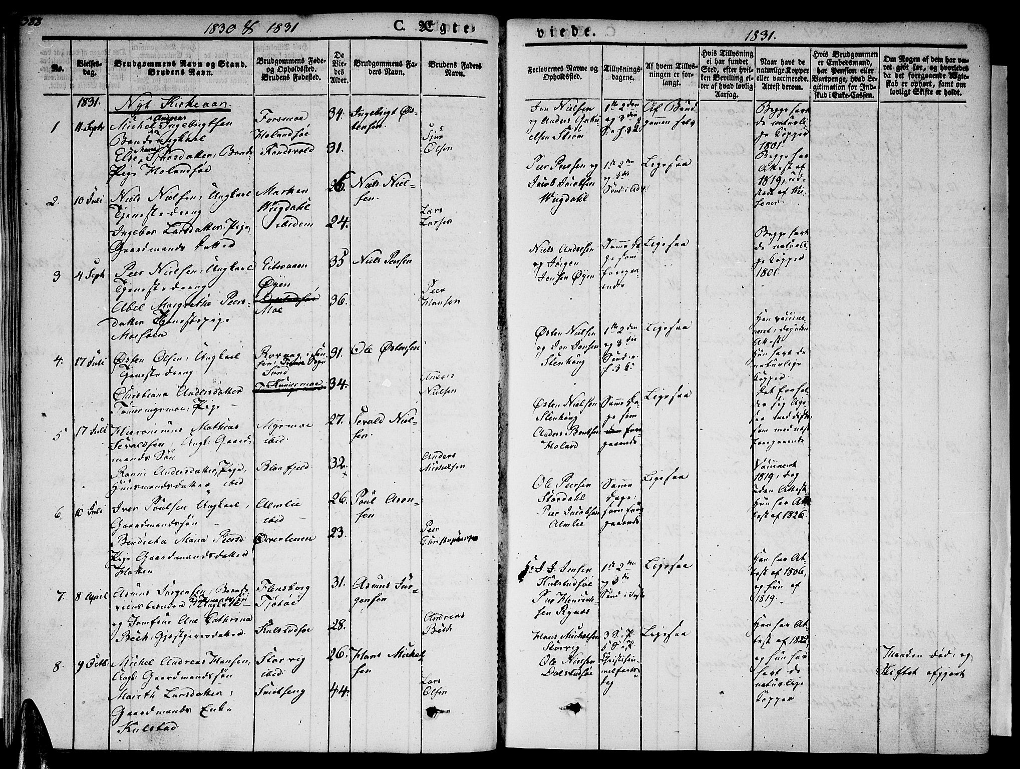 Ministerialprotokoller, klokkerbøker og fødselsregistre - Nordland, AV/SAT-A-1459/820/L0290: Parish register (official) no. 820A11, 1826-1845, p. 388