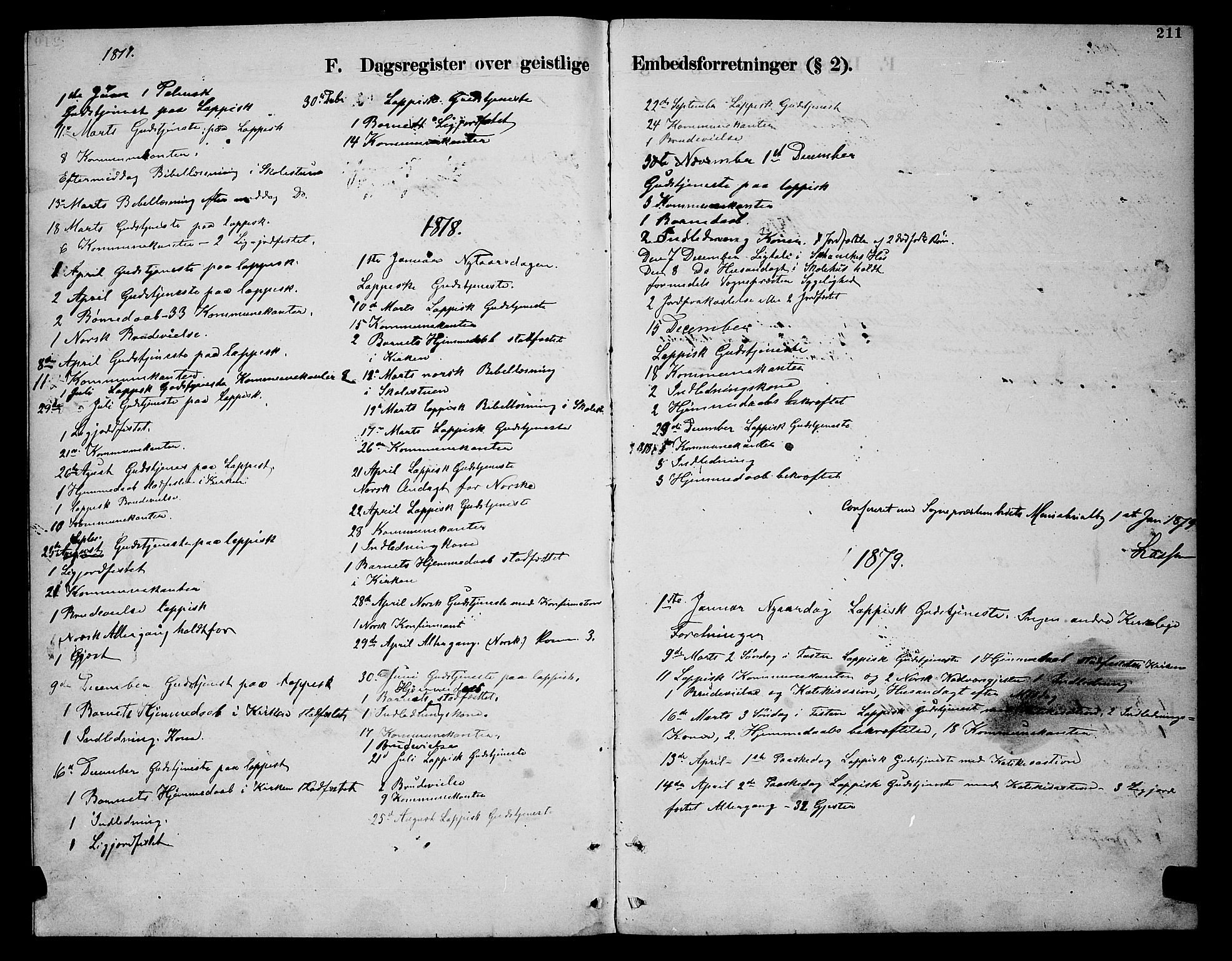 Nesseby sokneprestkontor, SATØ/S-1330/H/Hb/L0007klokker: Parish register (copy) no. 7, 1877-1884, p. 211