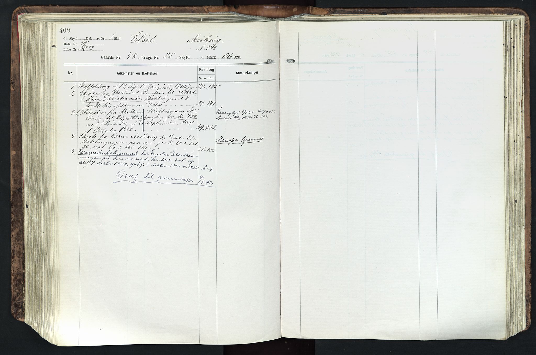 Solør tingrett, AV/SAH-TING-008/H/Ha/Hak/L0003: Mortgage register no. III, 1900-1935, p. 409