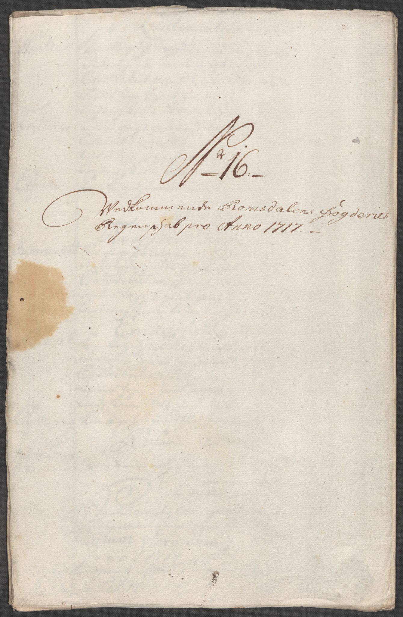 Rentekammeret inntil 1814, Reviderte regnskaper, Fogderegnskap, RA/EA-4092/R55/L3664: Fogderegnskap Romsdal, 1717, p. 137