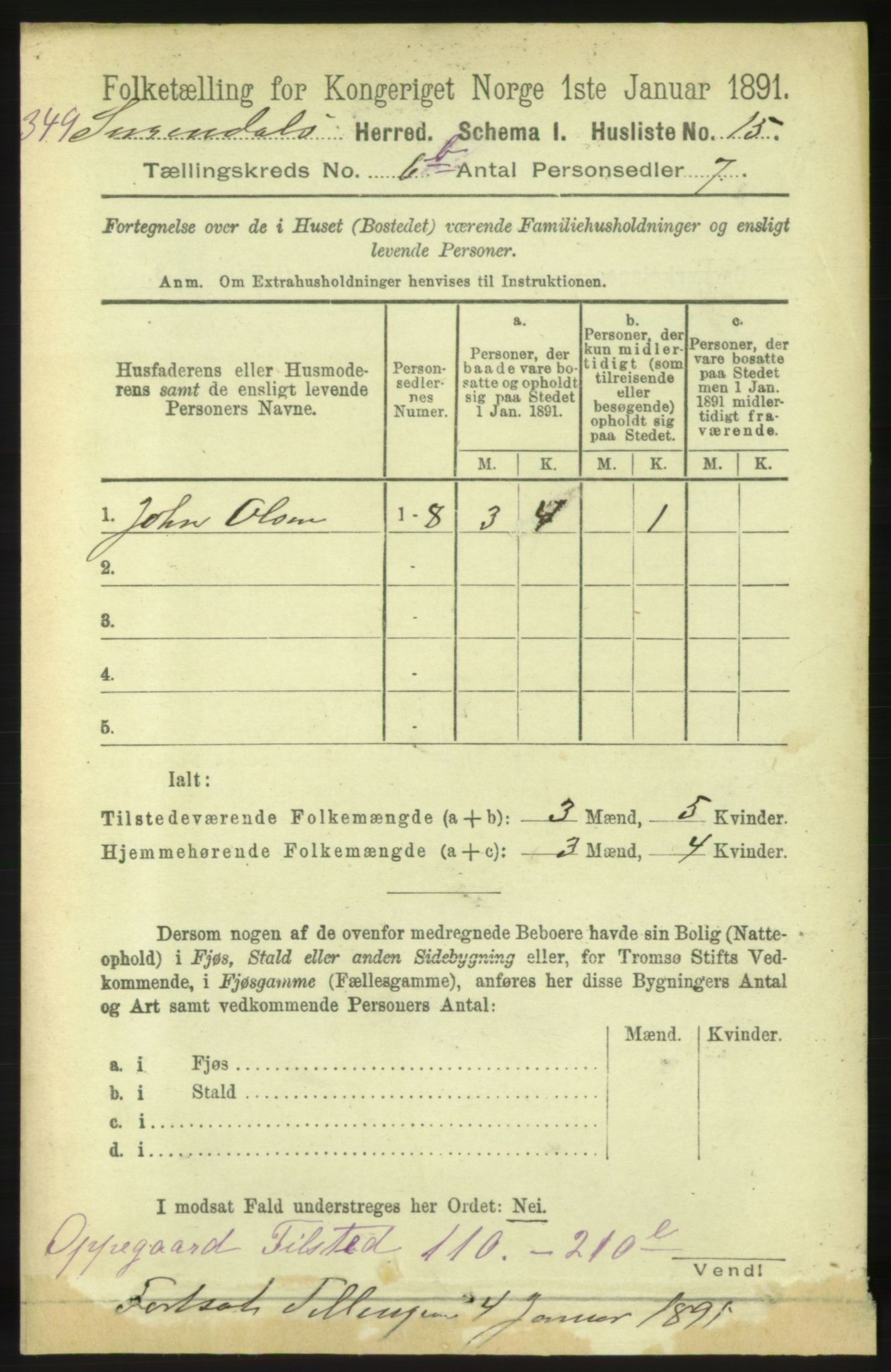 RA, 1891 census for 1566 Surnadal, 1891, p. 1753