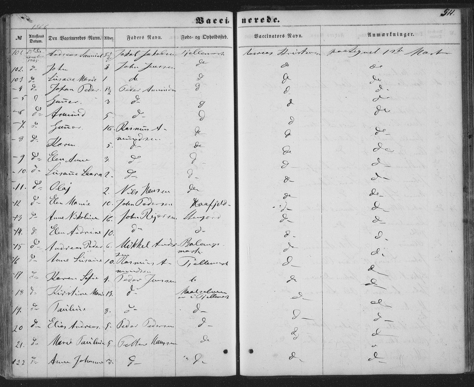 Ministerialprotokoller, klokkerbøker og fødselsregistre - Nordland, AV/SAT-A-1459/863/L0896: Parish register (official) no. 863A08, 1861-1871, p. 511