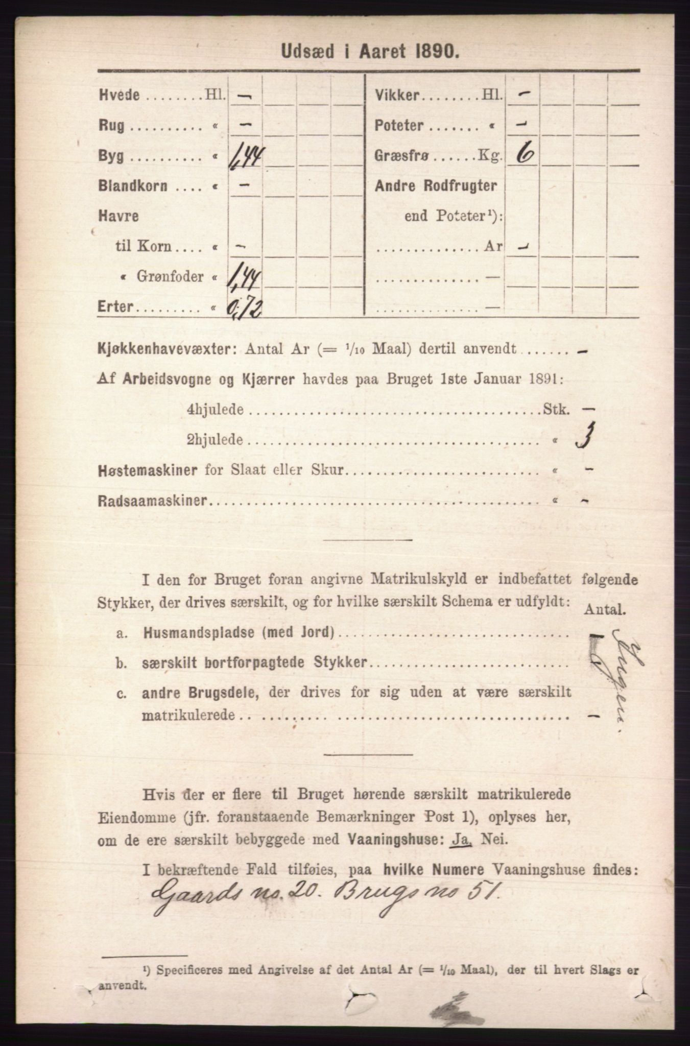 RA, 1891 census for 0438 Lille Elvedalen, 1891, p. 4357