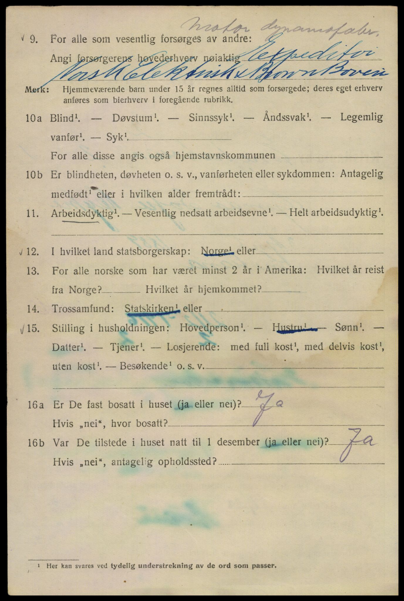 SAO, 1920 census for Kristiania, 1920, p. 215684