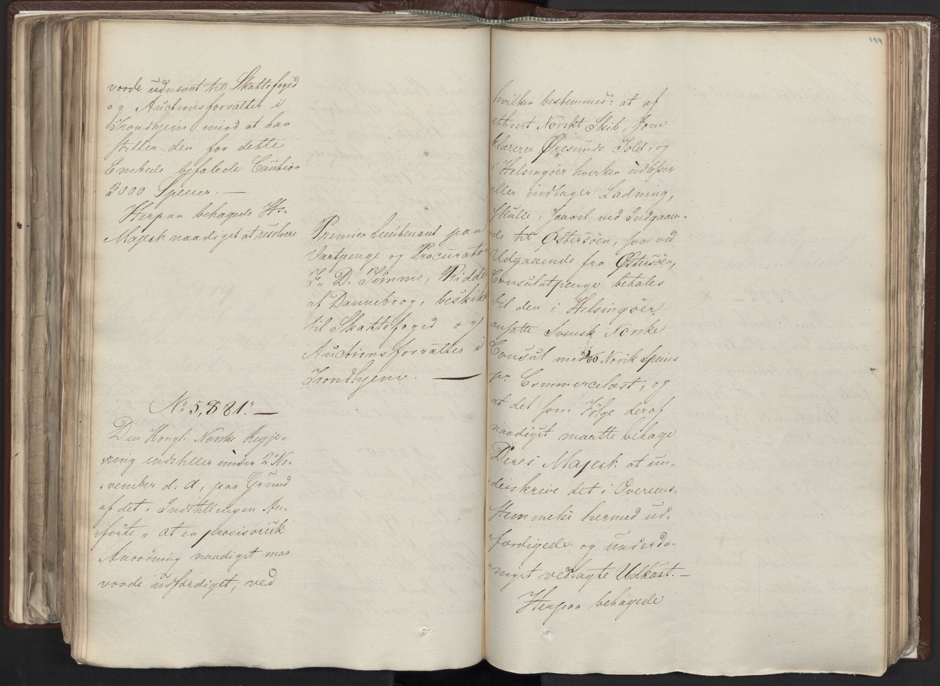 Statsrådssekretariatet, AV/RA-S-1001/A/Ab/L0012: Kgl. res. nr. 5679-6008 II, 1821, p. 198b-199a