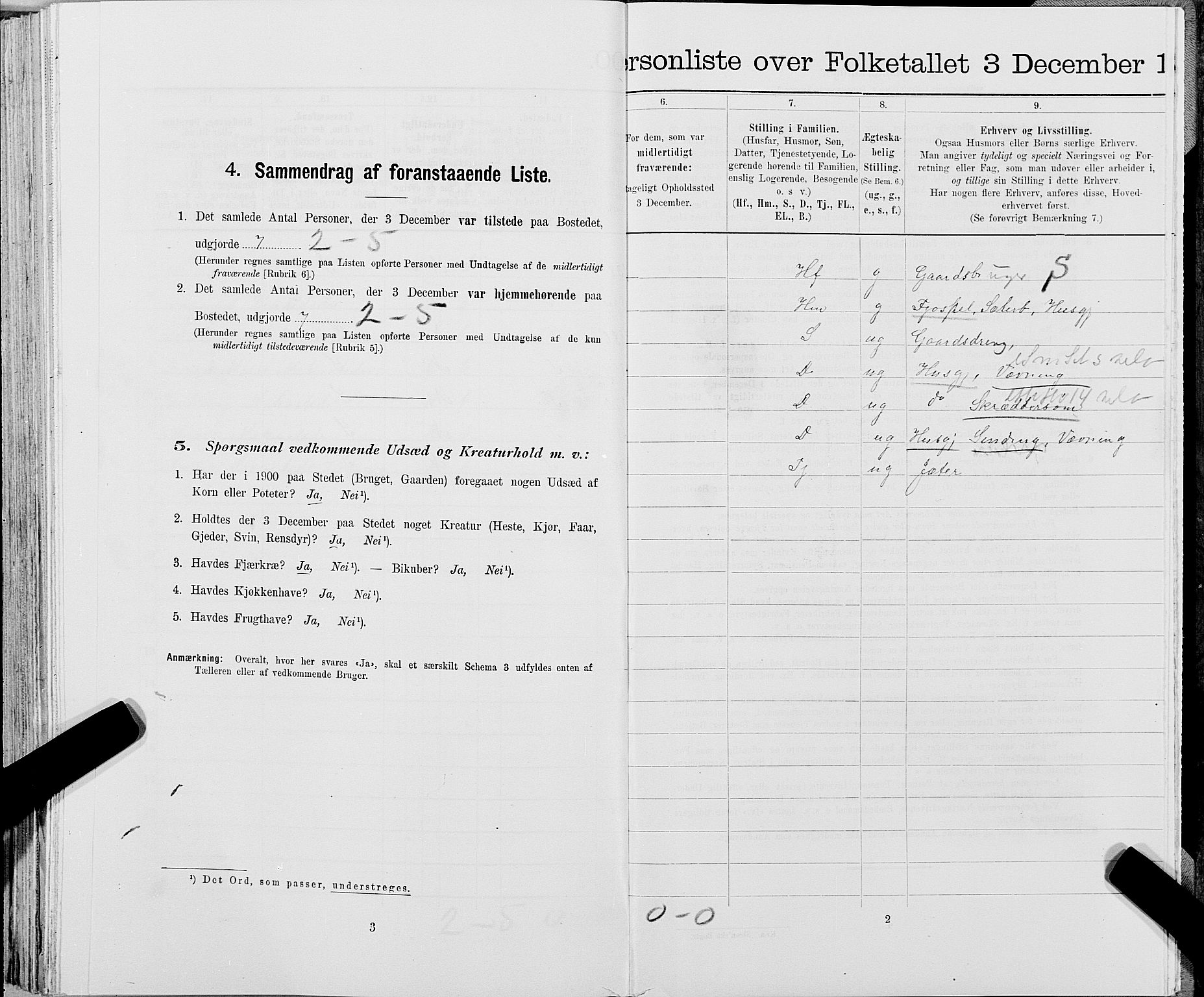 SAT, 1900 census for Snåsa, 1900, p. 556