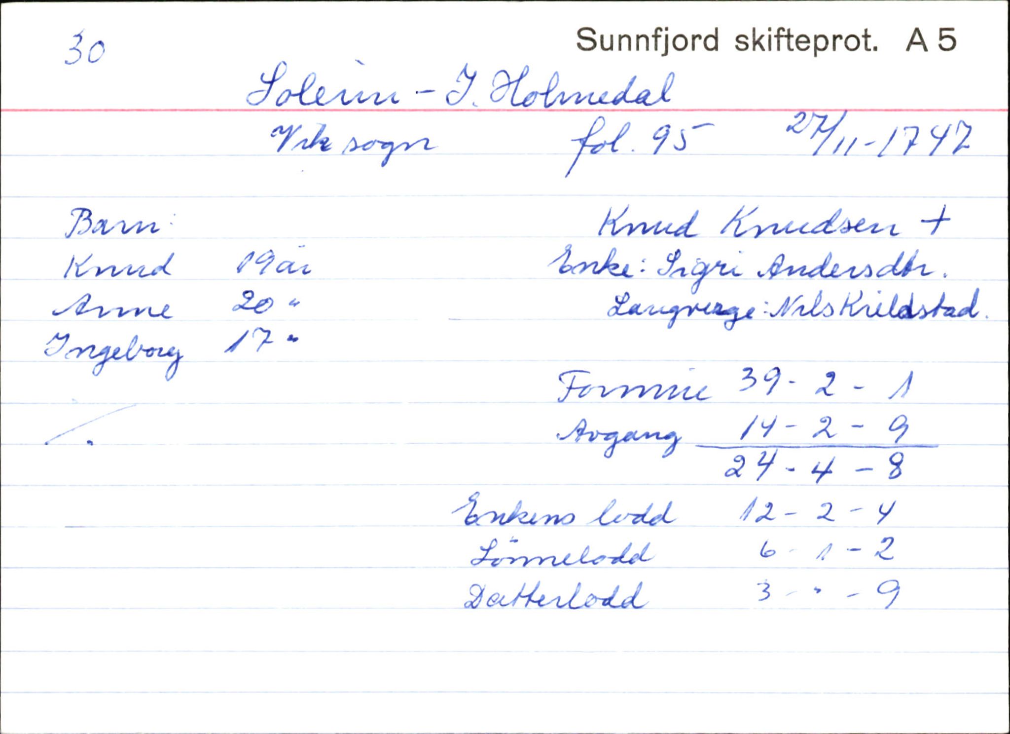 Skiftekort ved Statsarkivet i Bergen, SAB/SKIFTEKORT/003/L0003: Skifteprotokoll nr. 4-5, 1737-1751, p. 837