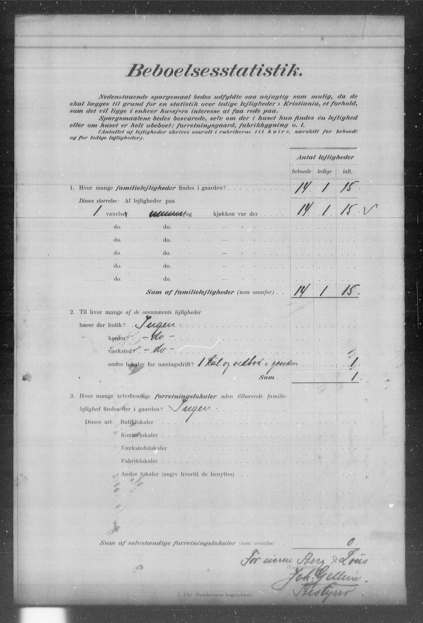 OBA, Municipal Census 1903 for Kristiania, 1903, p. 7841