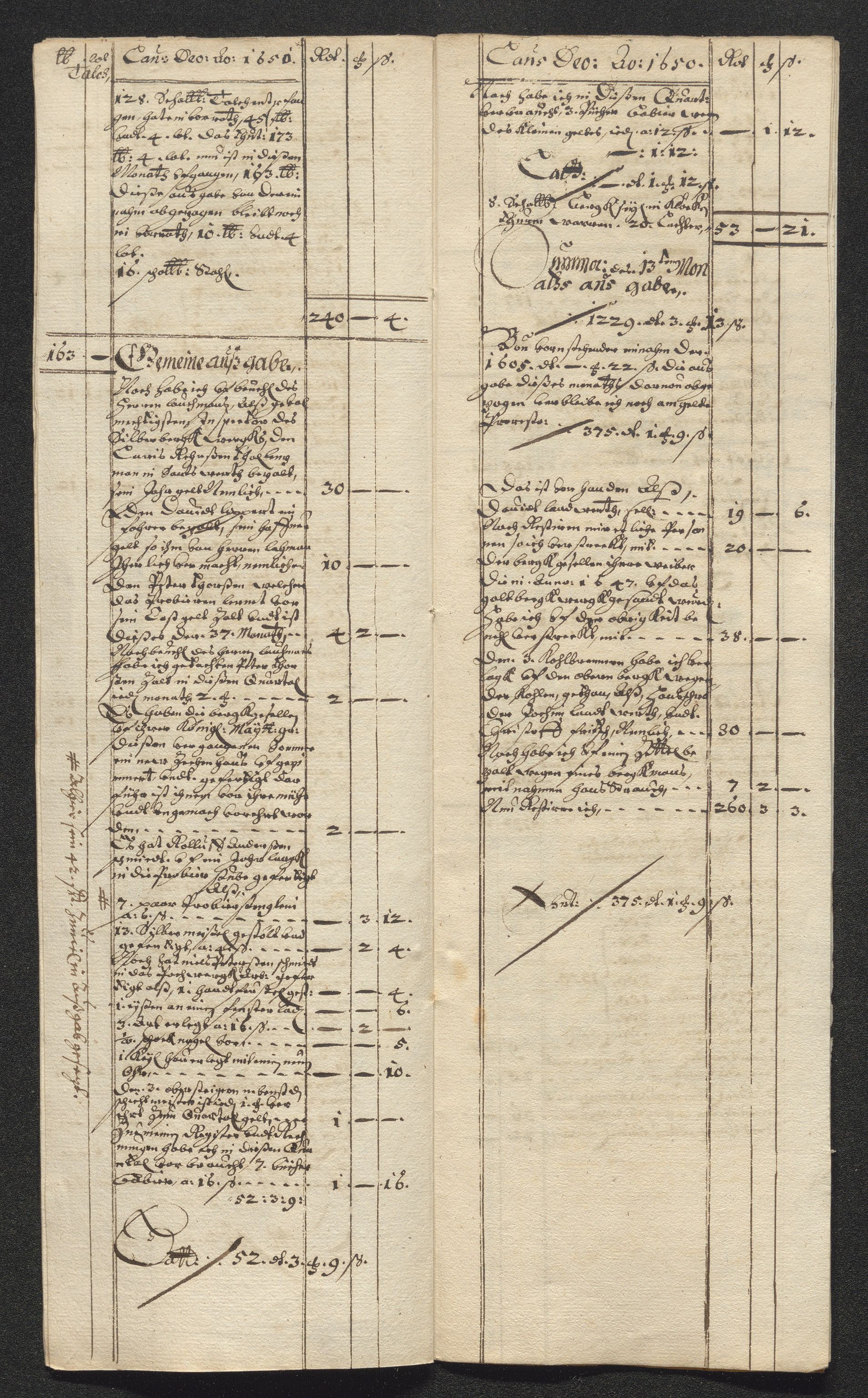 Kongsberg Sølvverk 1623-1816, SAKO/EA-3135/001/D/Dc/Dcd/L0024: Utgiftsregnskap for gruver m.m. , 1650, p. 557