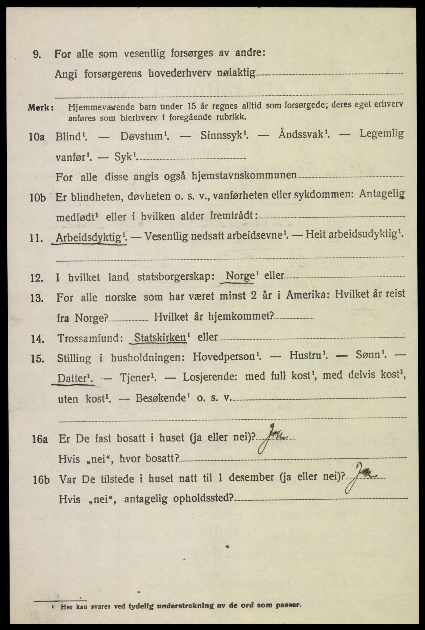 SAH, 1920 census for Østre Gausdal, 1920, p. 1887