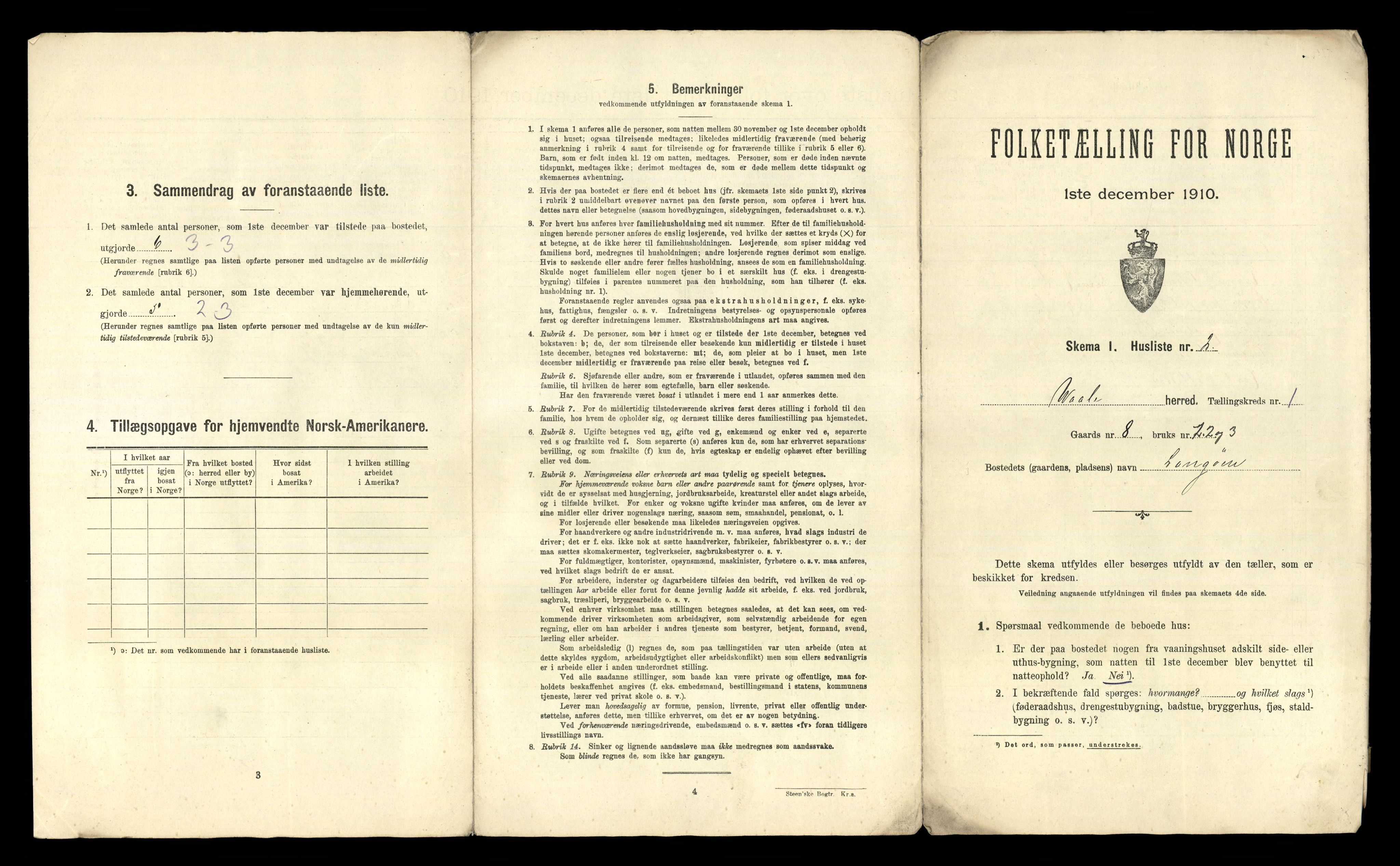 RA, 1910 census for Våle, 1910, p. 34