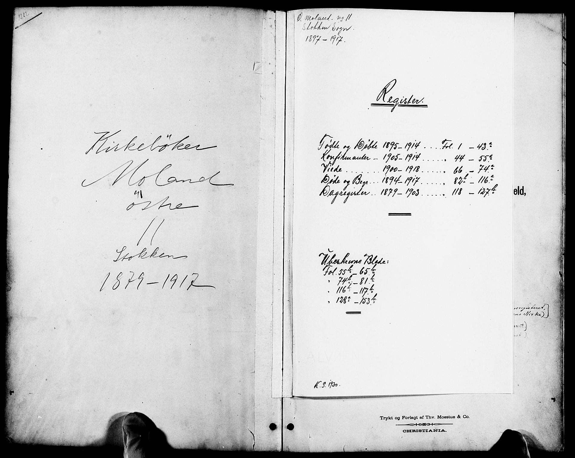 Austre Moland sokneprestkontor, AV/SAK-1111-0001/F/Fb/Fbb/L0002: Parish register (copy) no. B 2, 1894-1918